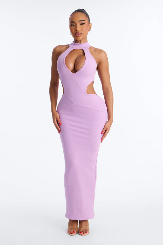 Scarlett Snatched Maxi Dress - Lilac