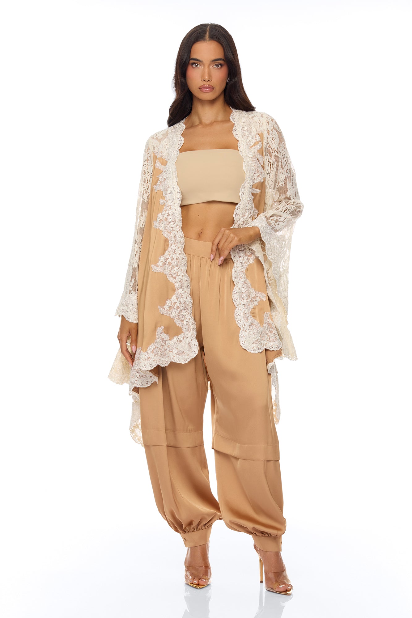 Cathryn Satin Balloon Pant - Gold Fashion Nova