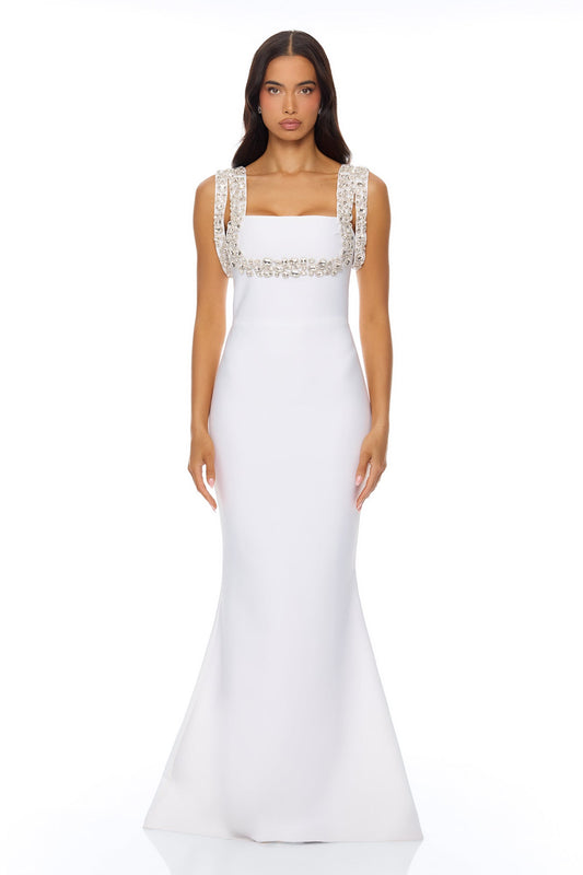 Masie Bandage Gown - Ivory