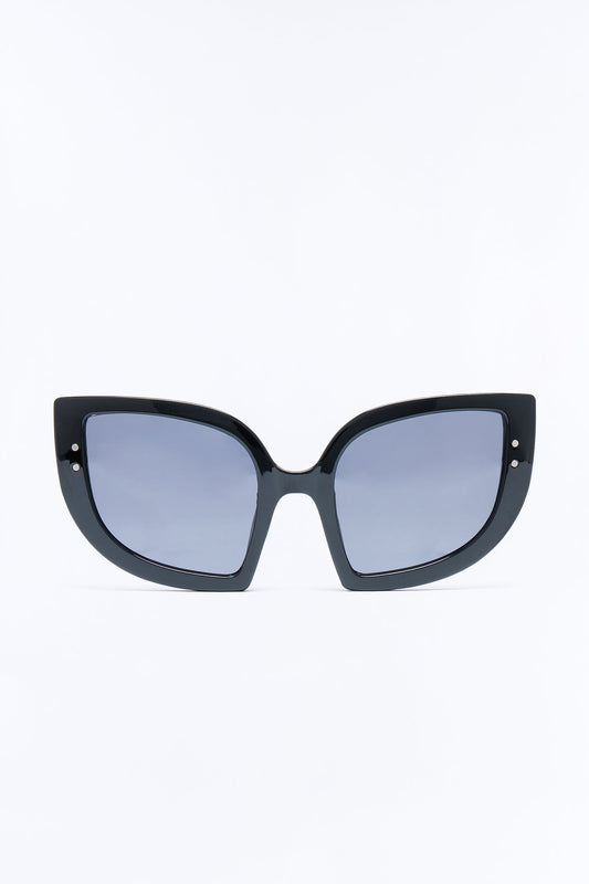 Wise Cat Eye Sunglasses - Black NEWFASHIONEDGE