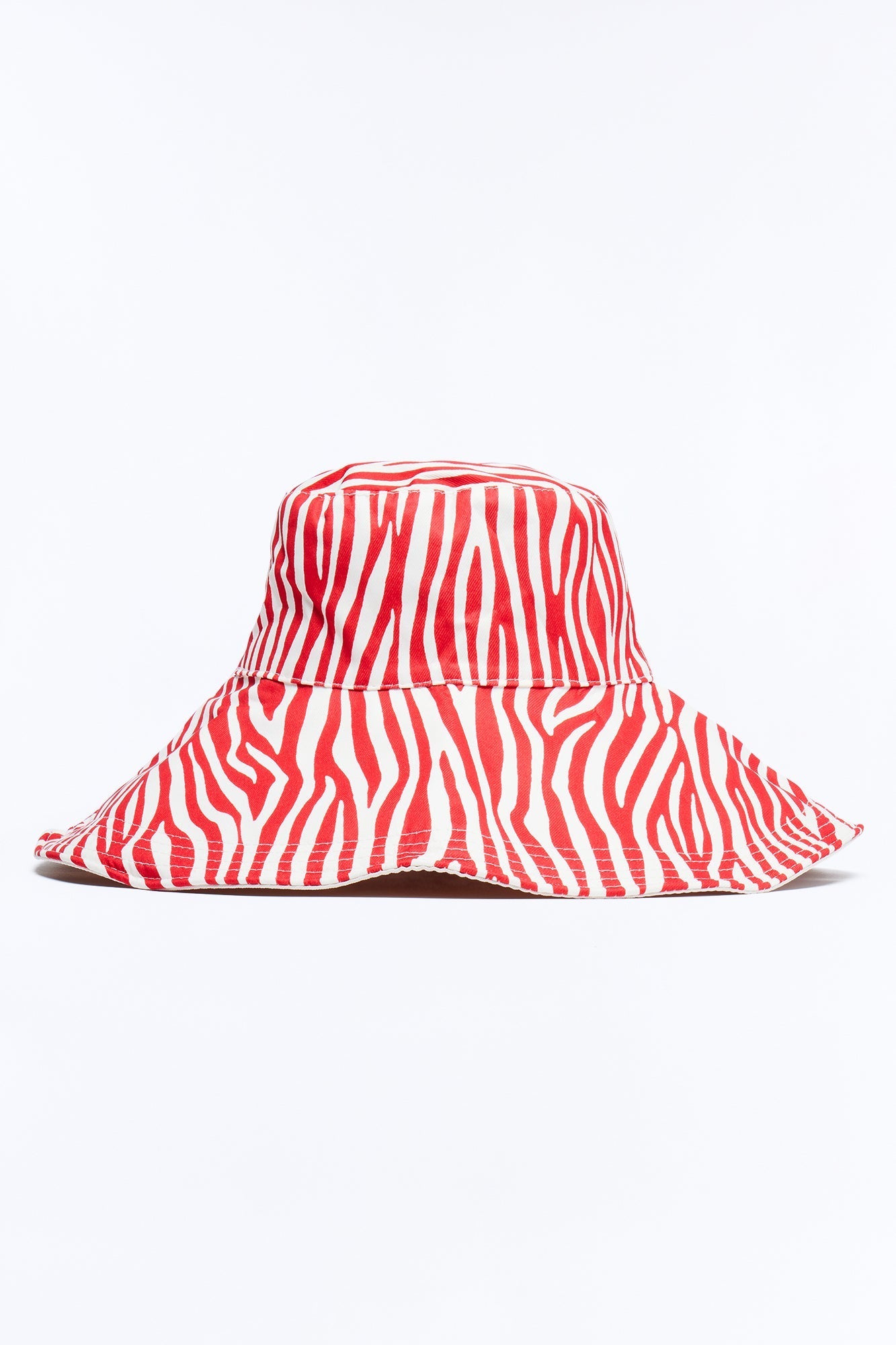Wild On The Beach Packable Sun Hat - Red/combo NEWFASHIONEDGE