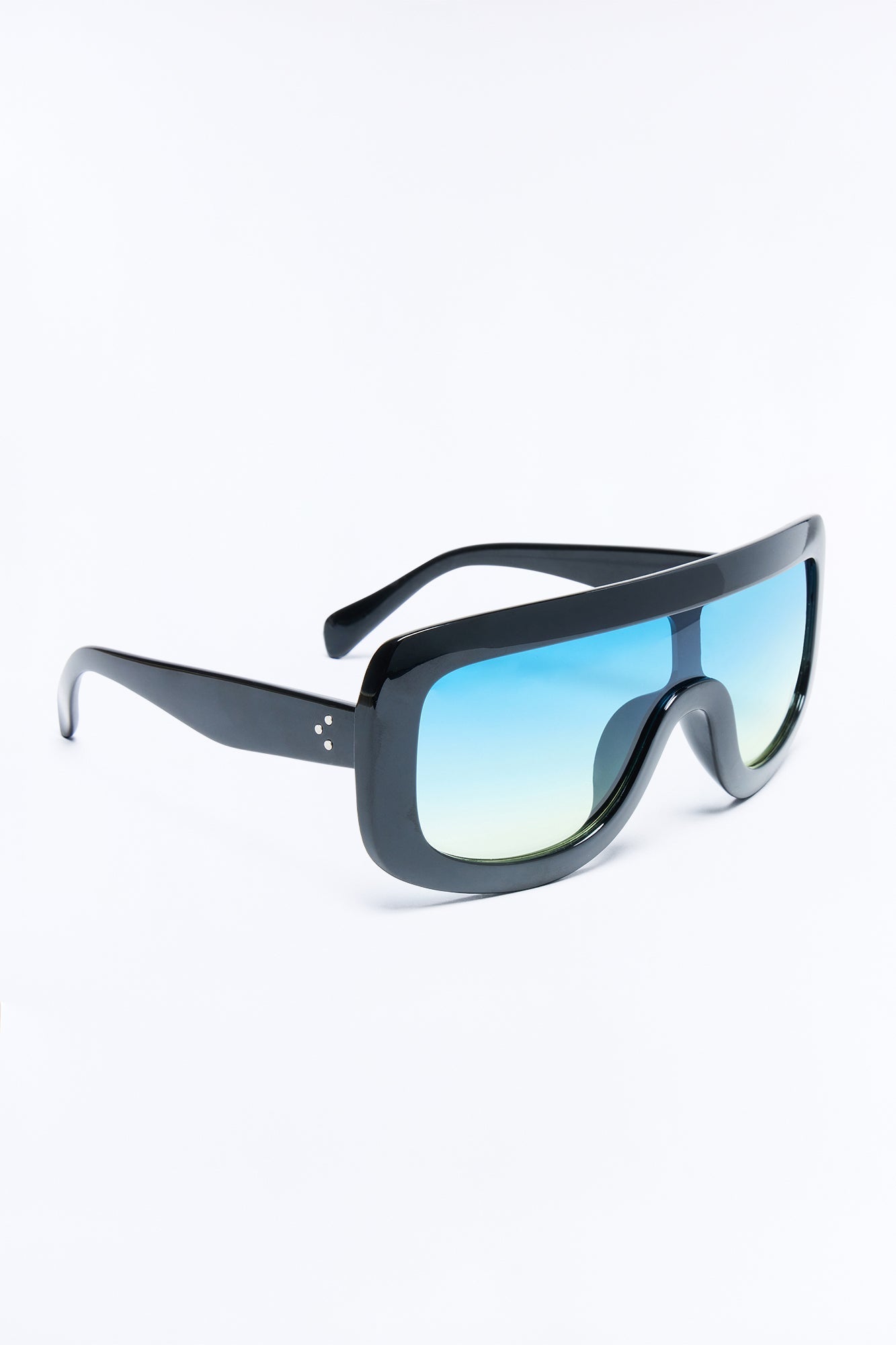 Summer Runway Sunglasses - Black/Blue NEWFASHIONEDGE