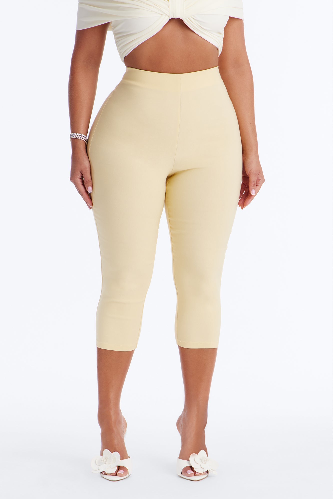 Just A Girl Capri Pant - Butter Yellow