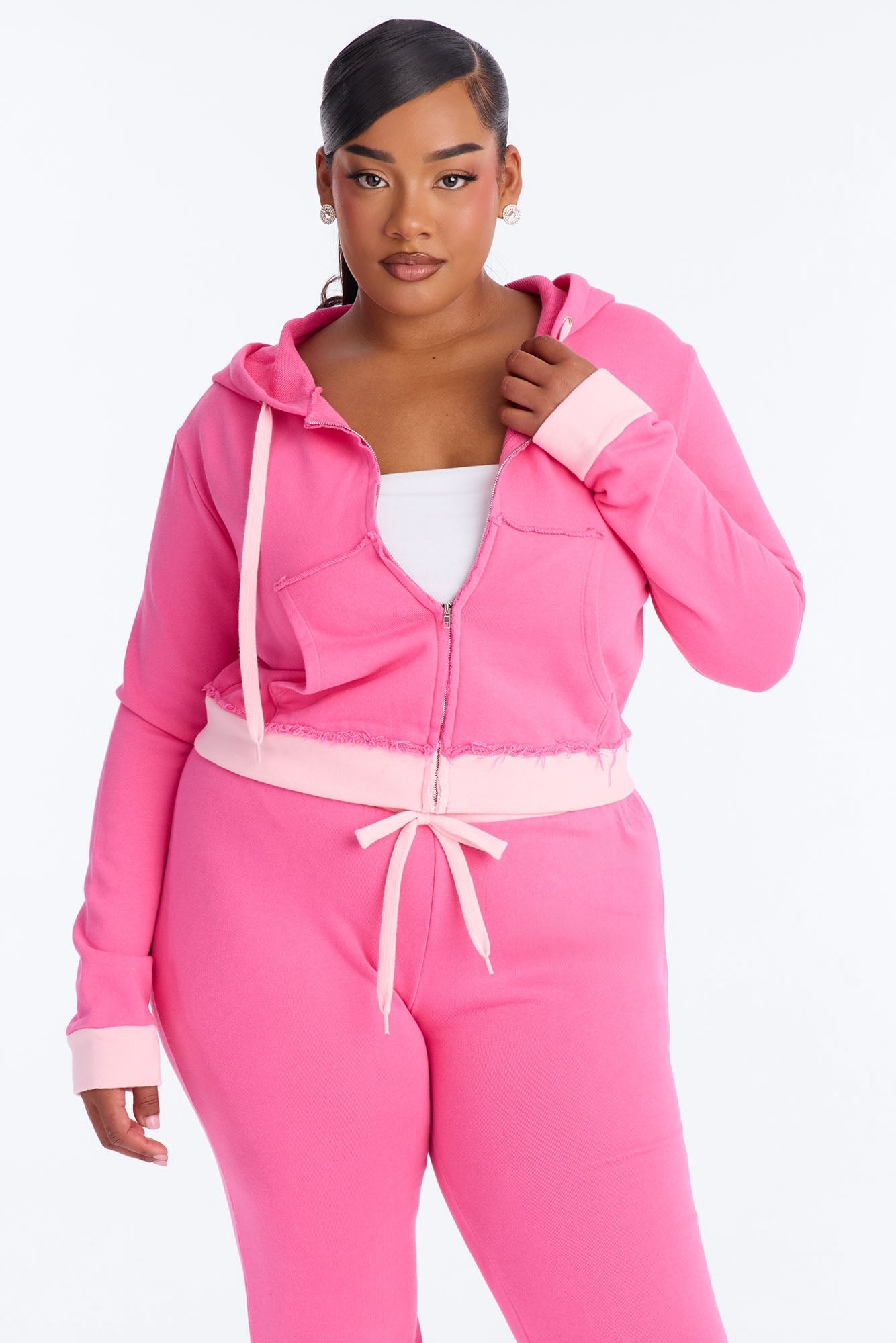 Keeping Up With Me Pant Set - Pink