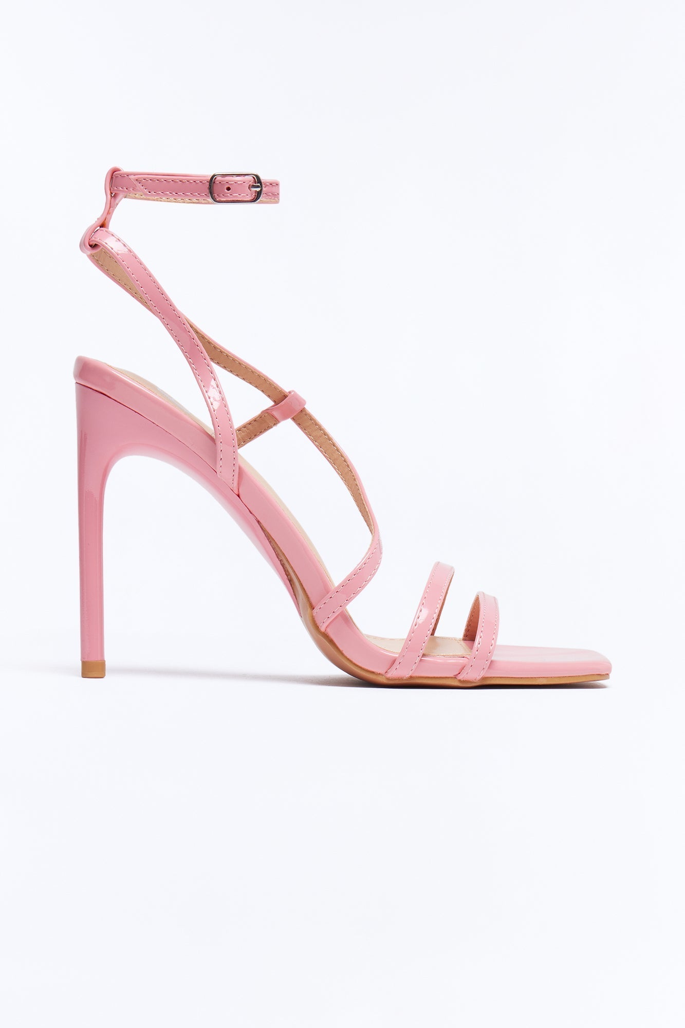 Gaia Heeled Sandals - Pink NEWFASHIONEDGE