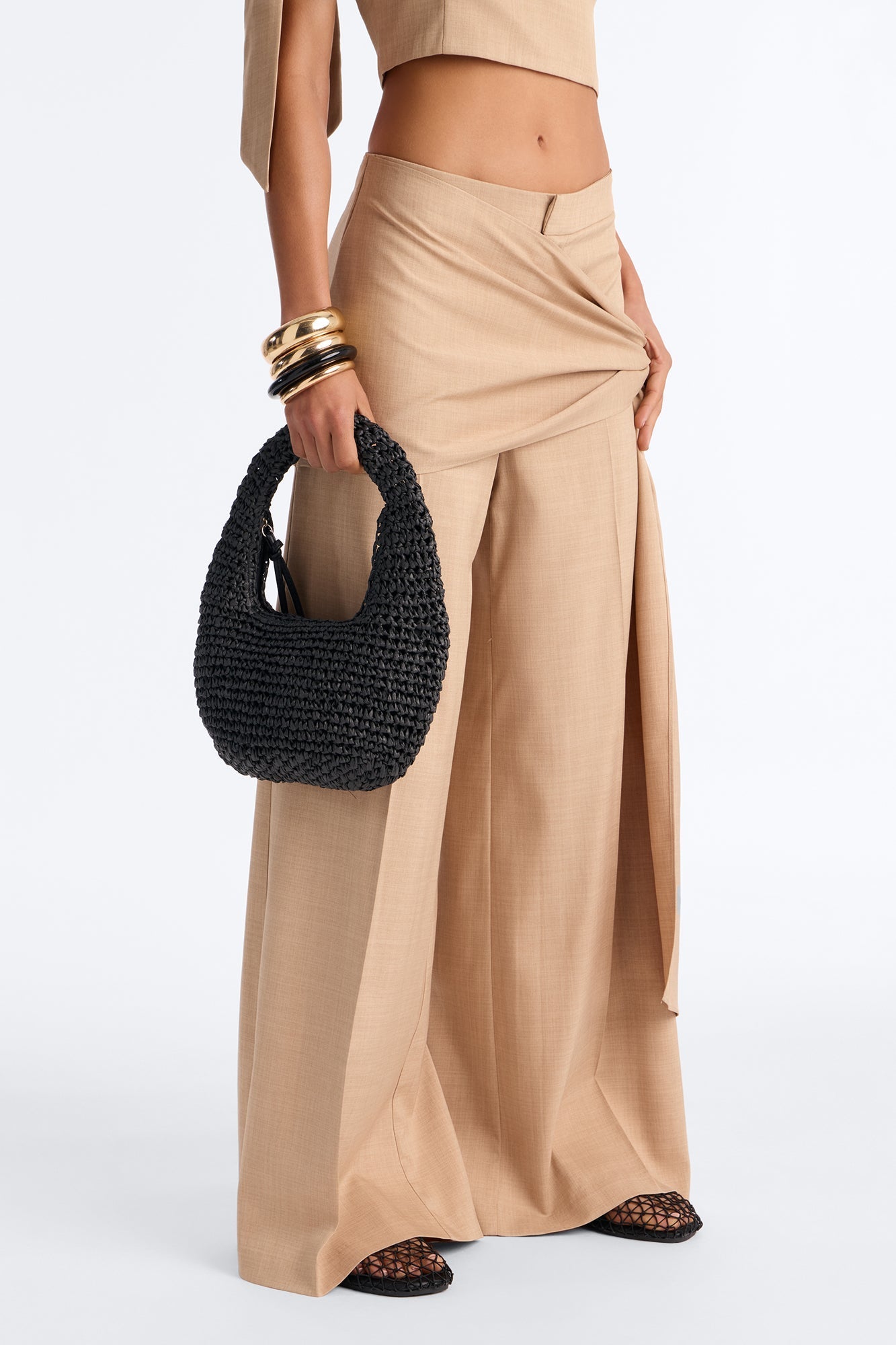 Amalfi Dreams Straw Bag - Black NEWFASHIONEDGE