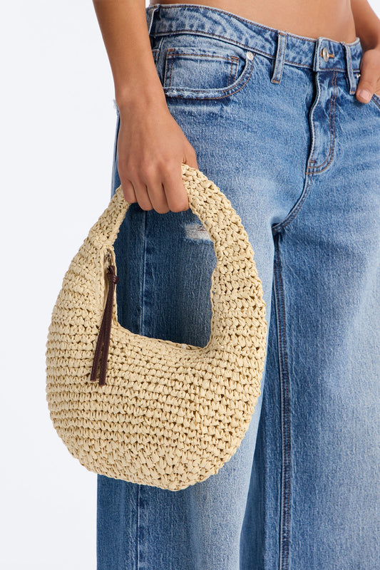Amalfi Dreams Straw Bag - Natural NEWFASHIONEDGE