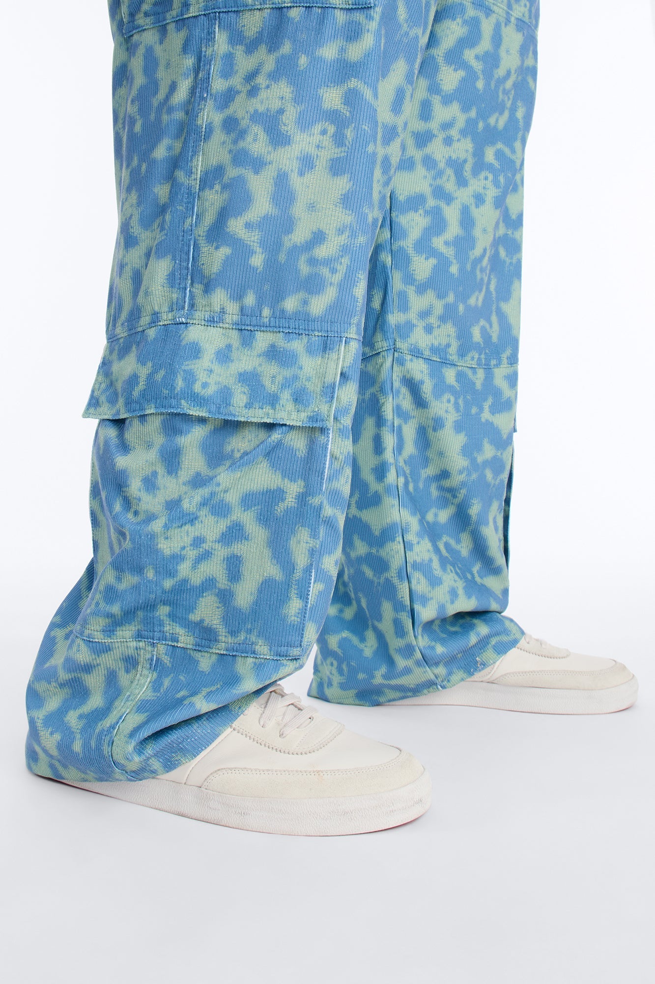 Baggy Terrain Drip Textured Pant - Blue