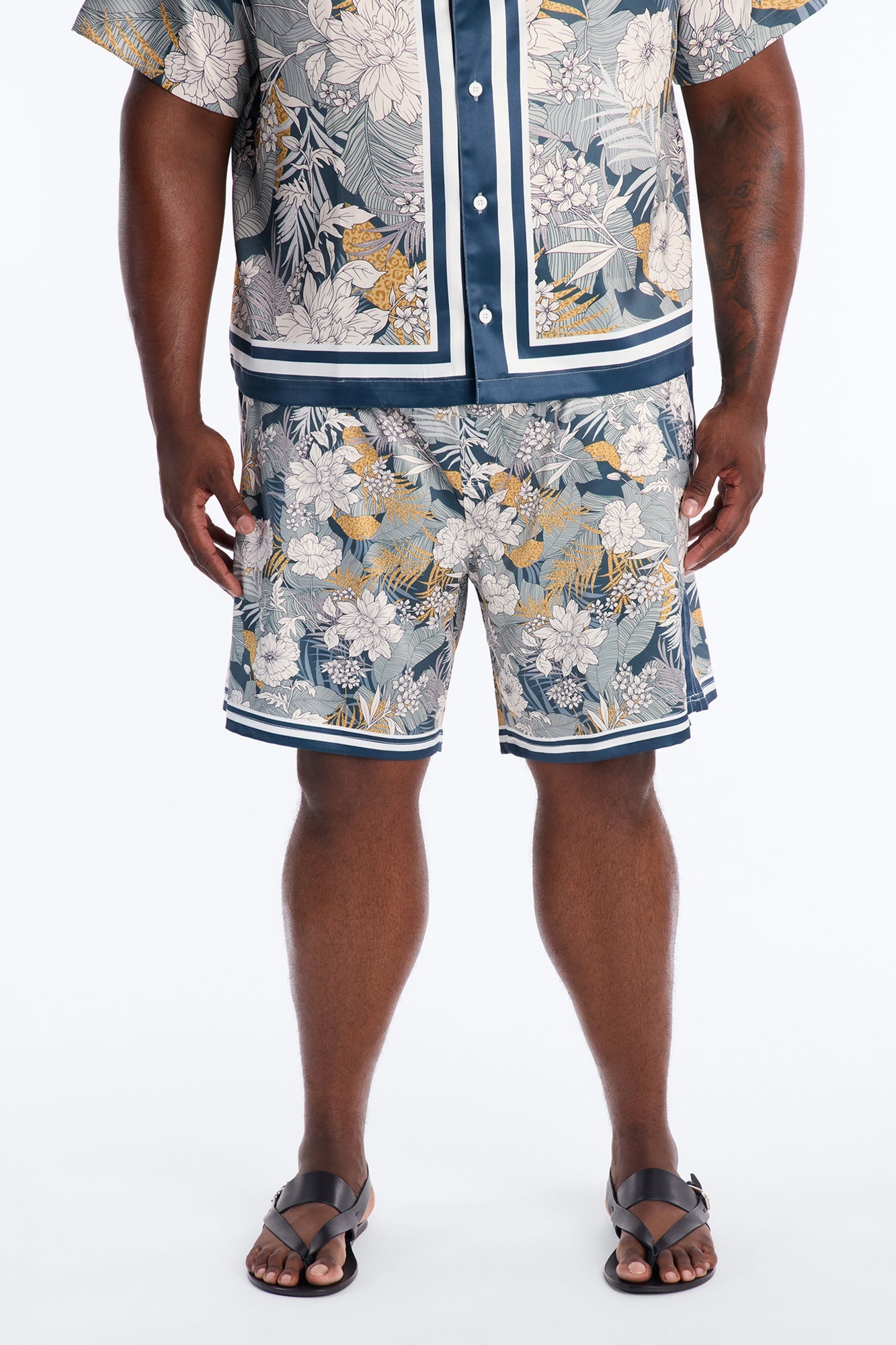 Relaxed Palm Vista Short - Blue