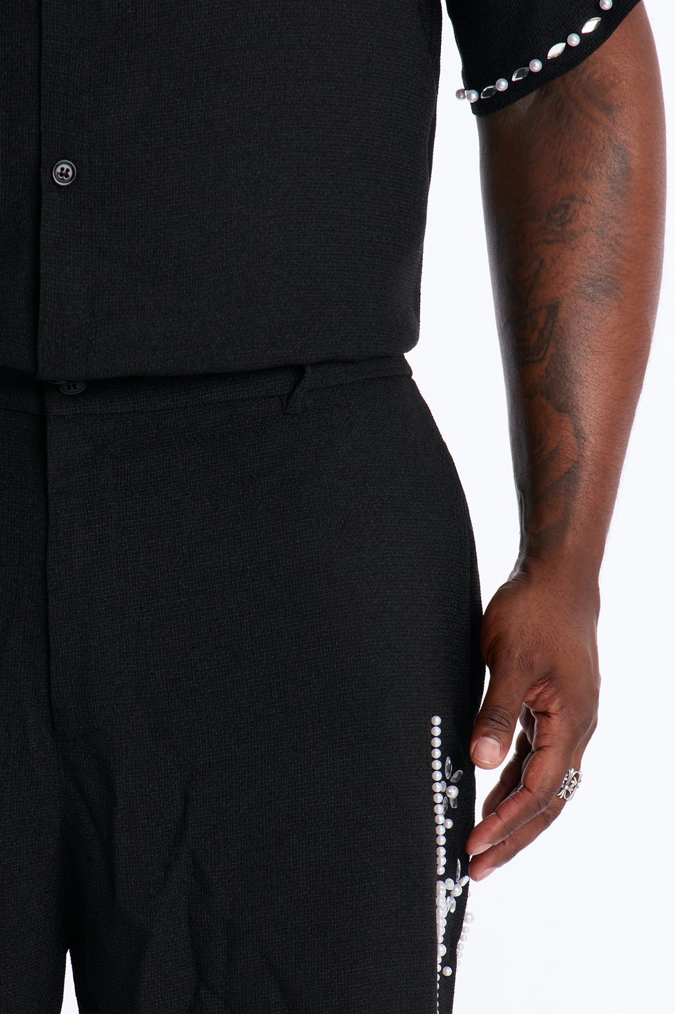 Straight Wanderlust Pearl Journey Pant - Black
