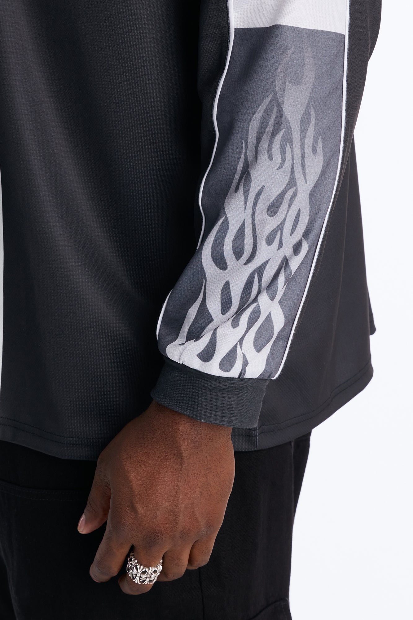Von Dutch Chrome Flame Jersey - Black