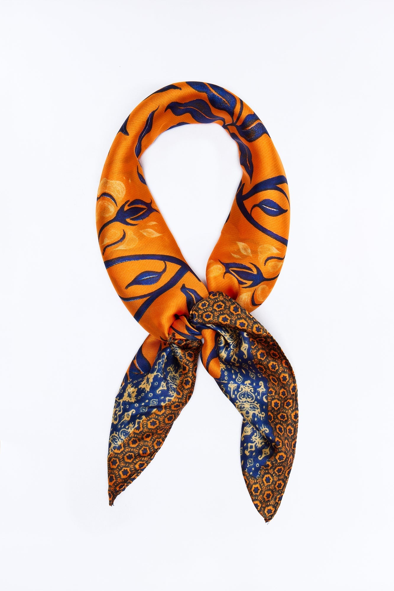 Justine Novelty Head Scarf - Orange NEWFASHIONEDGE