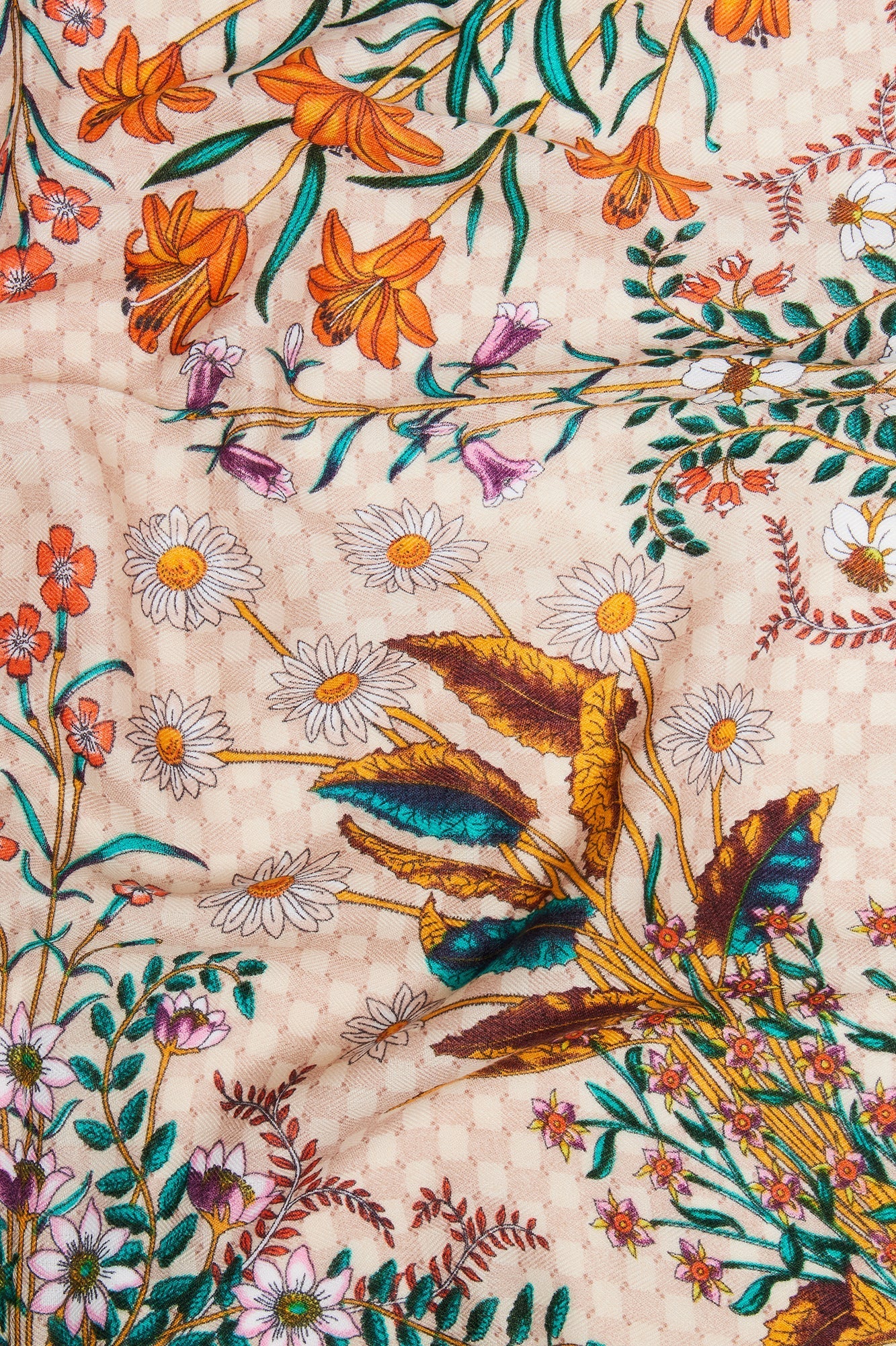 Such A Spring Floral Head Scarf - Rust NEWFASHIONEDGE