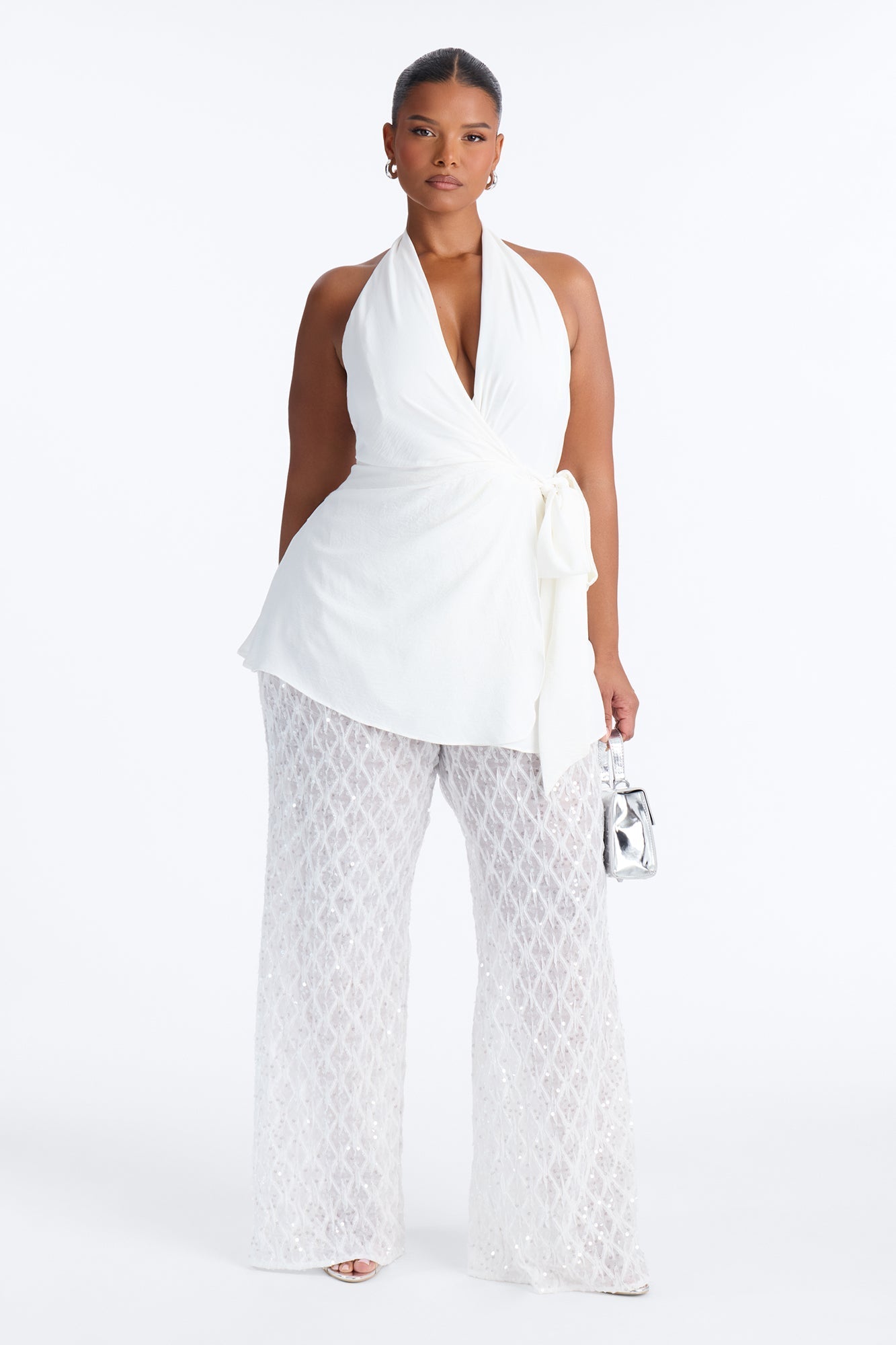 Angel Dreams Sheer Jumpsuit - White NEWFASHIONEDGE