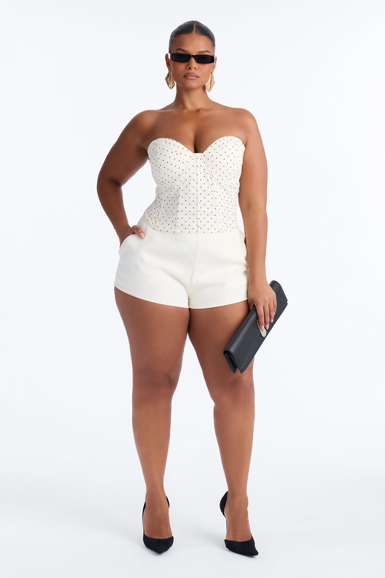 Lexi Linen Low Rise Micro Mini Short - White Fashion Nova