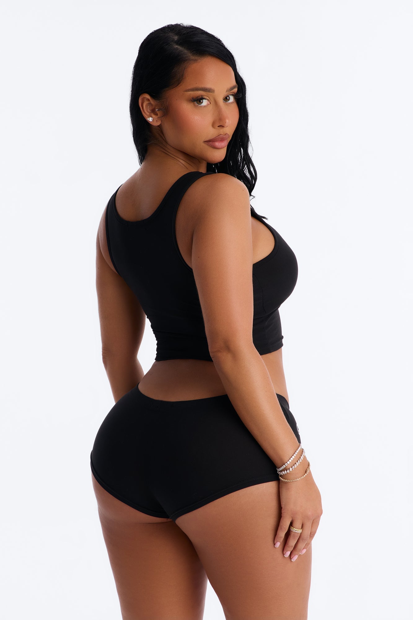 Brides Besties PJ Tank & Short Set - Black Fashion Nova