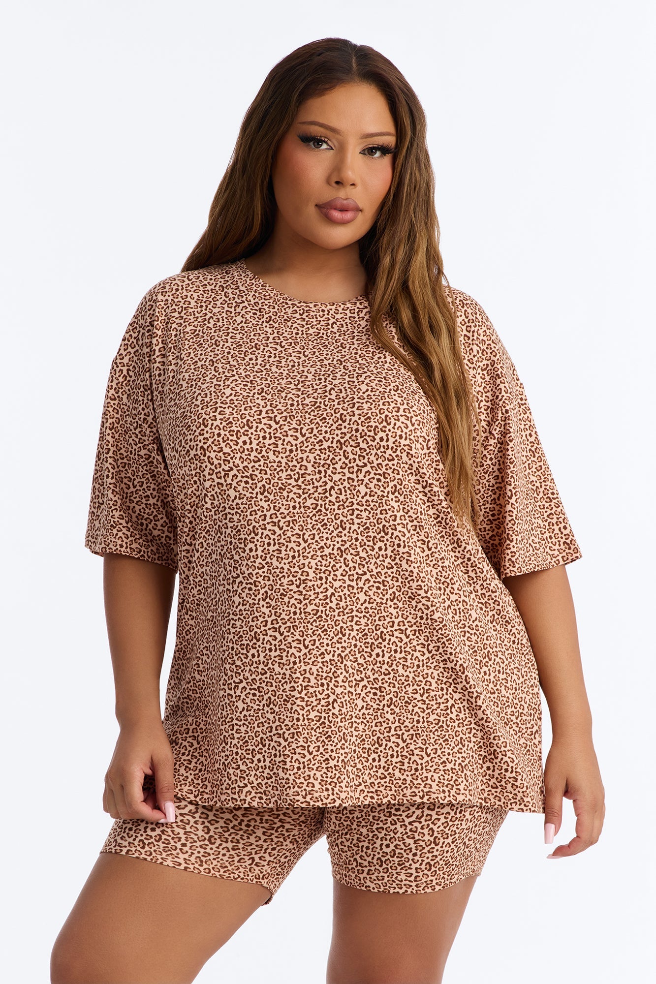 Wild For The Night PJ Boxer Short Set - Leopard Fashion Nova