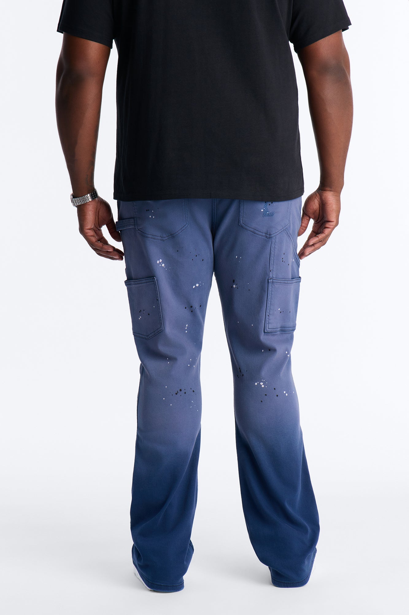 Stacked Skinny Flare Old Painters Carpenter Jean - Navy