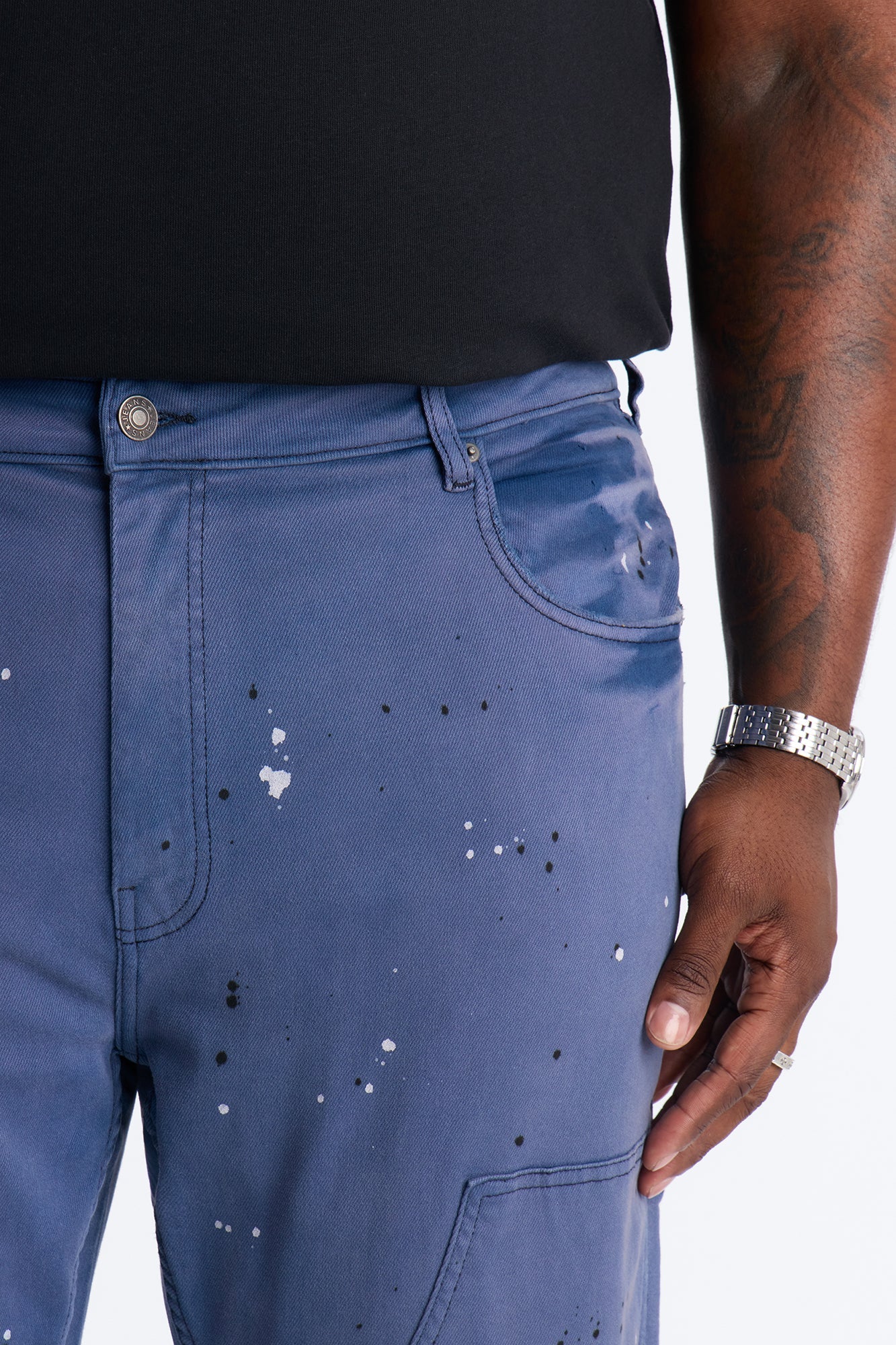 Stacked Skinny Flare Old Painters Carpenter Jean - Navy