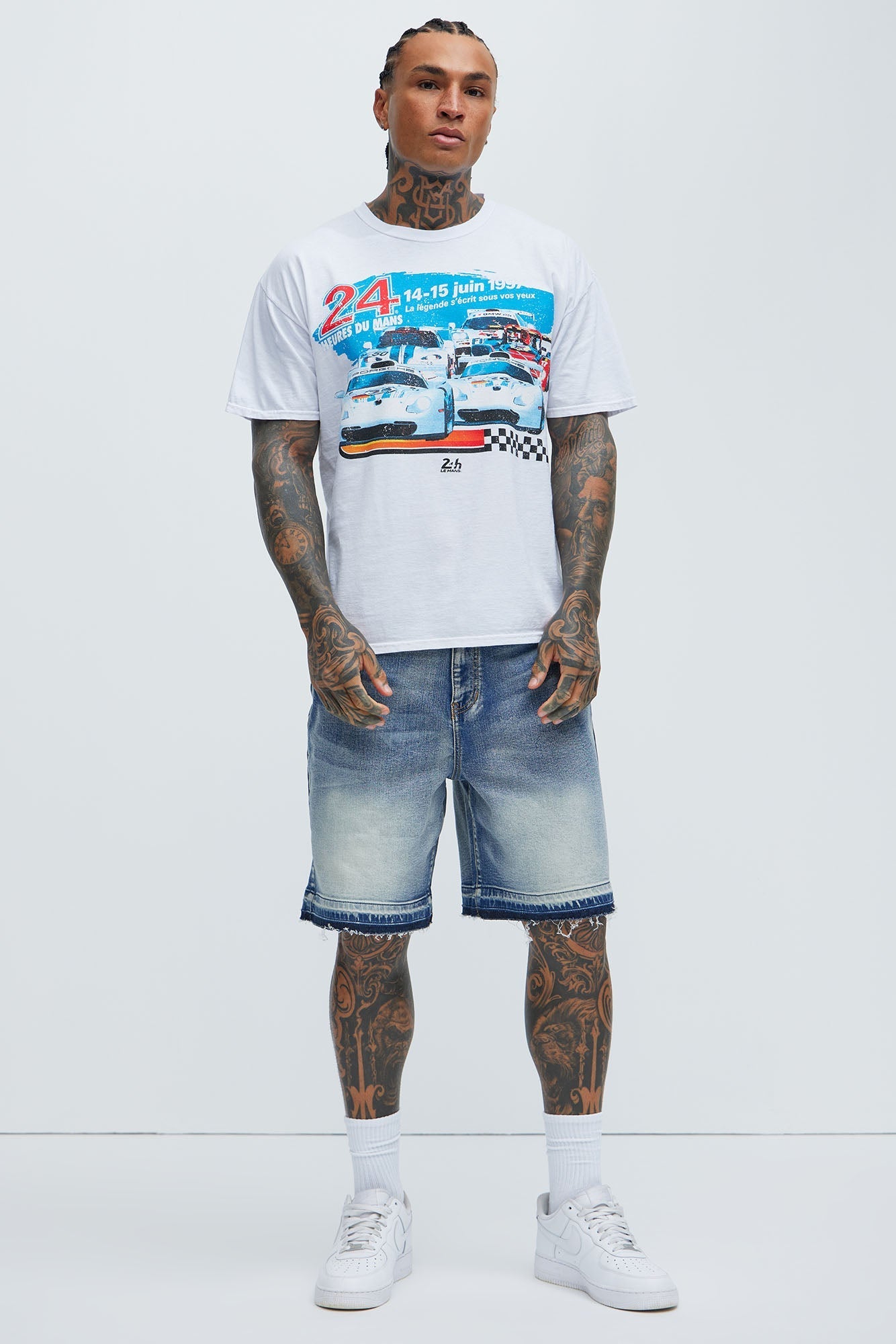 Run Around Relaxed Denim Shorts - Medium Wash