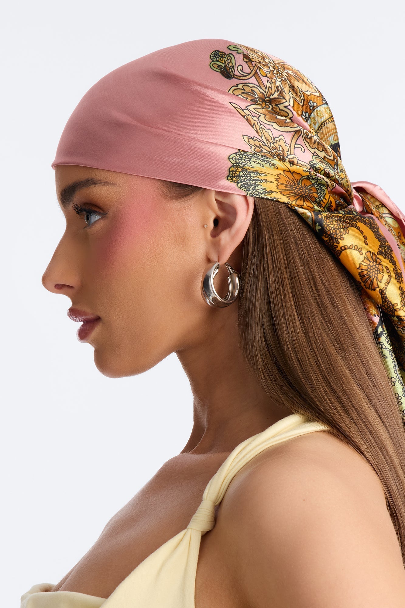 Sunny Shade Head Scarf - Pink NEWFASHIONEDGE