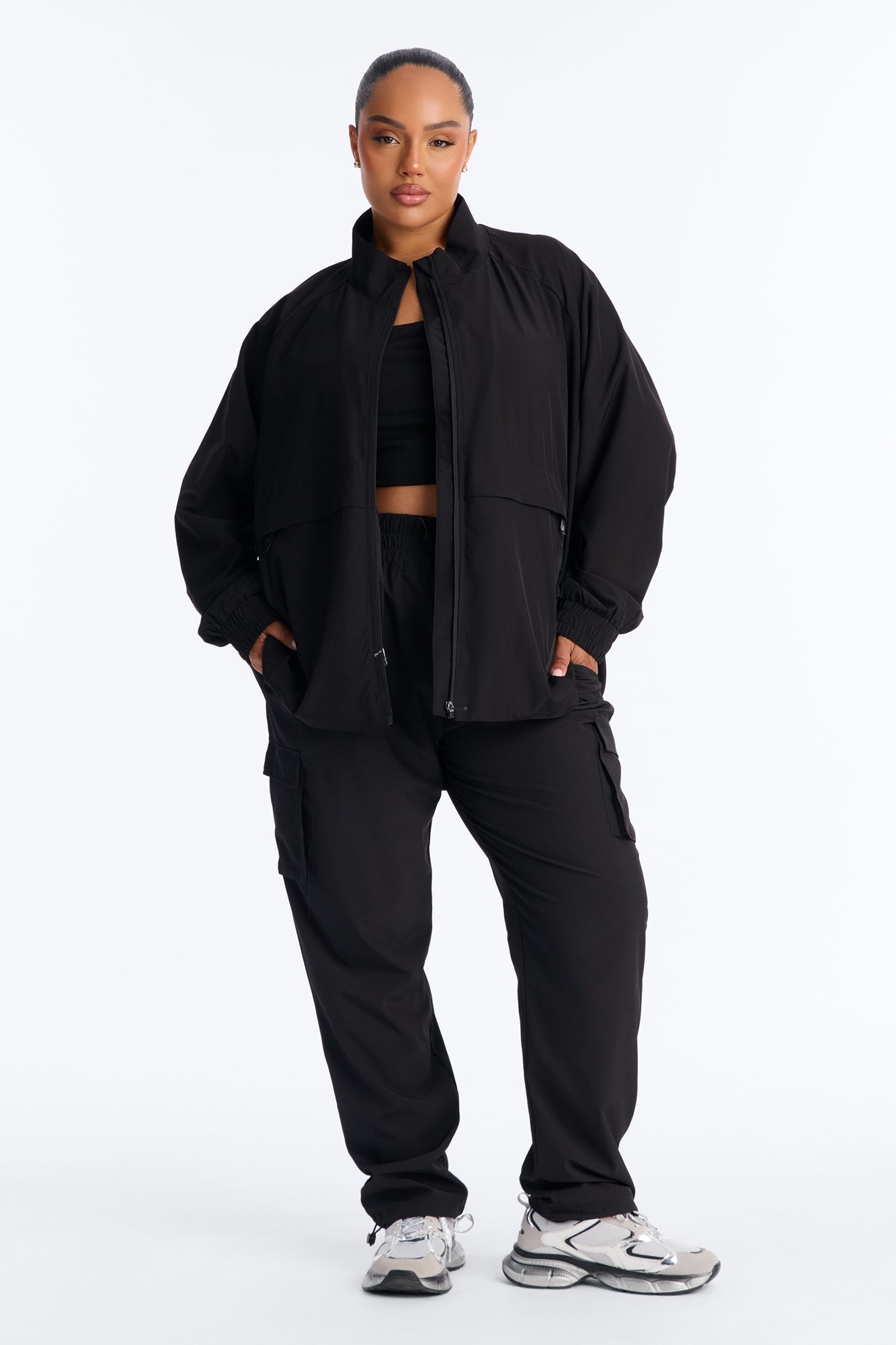 The Early Shift Scrub Jacket - Black