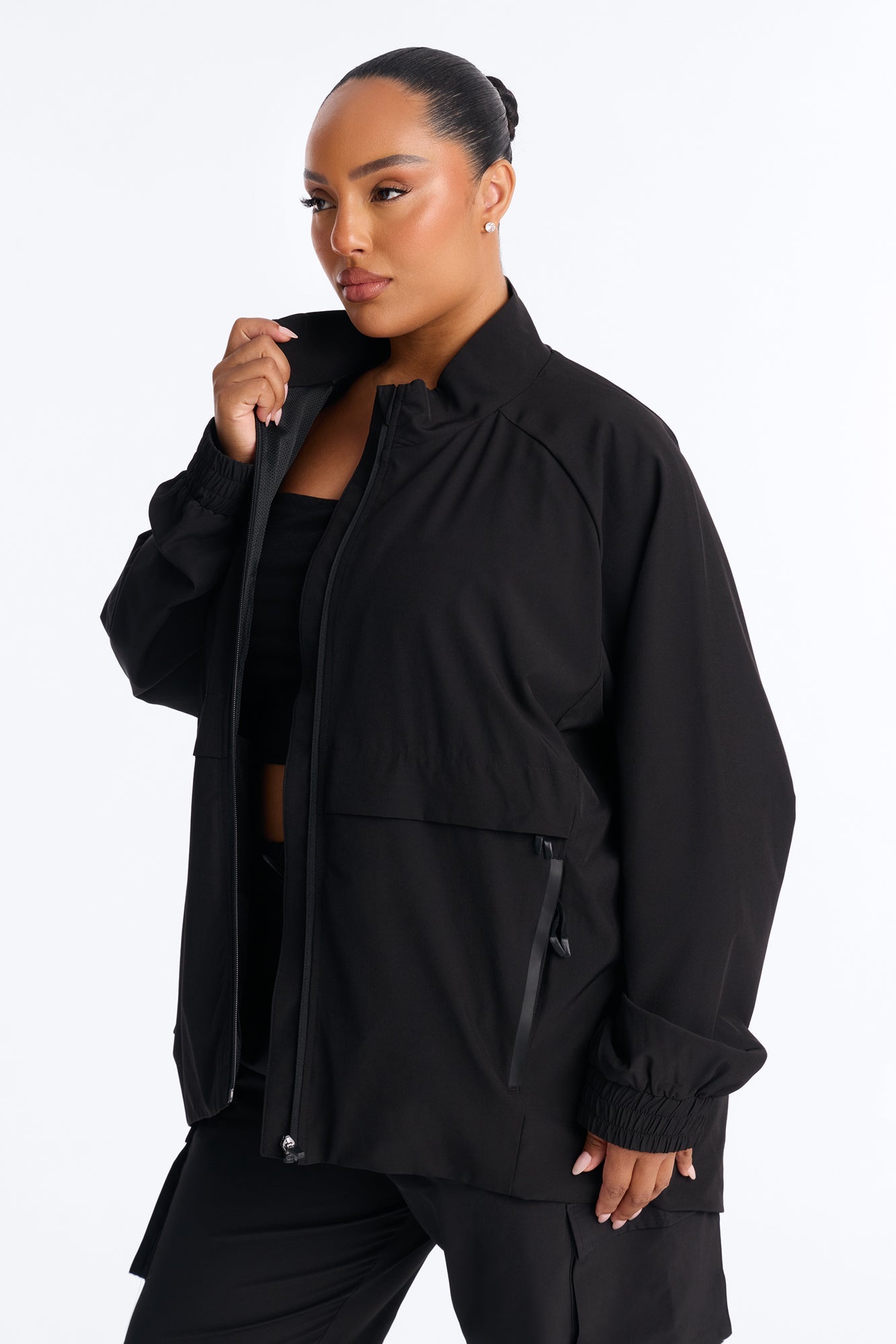 The Early Shift Scrub Jacket - Black