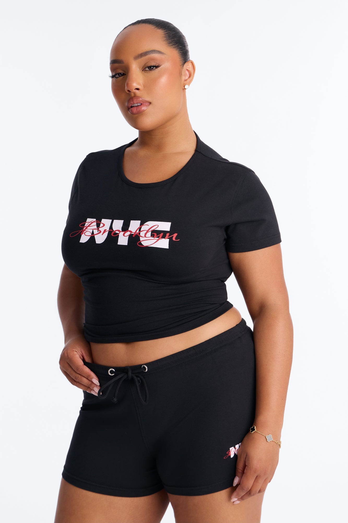 NYC Brooklyn Micro Short Set - Black