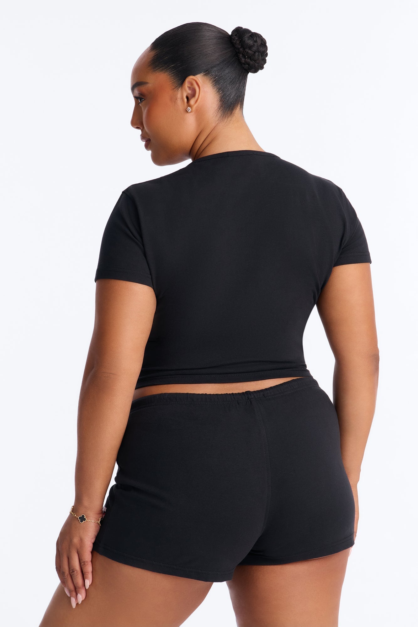 NYC Brooklyn Micro Short Set - Black