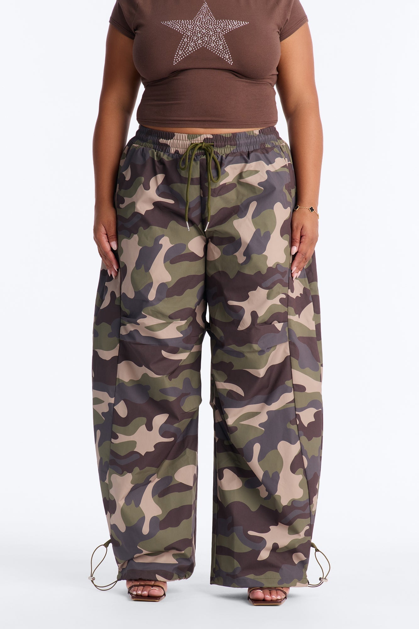 Can't See Me Camo Barrel Leg Joggers 30″ - Camouflage NEWFASHIONEDGE