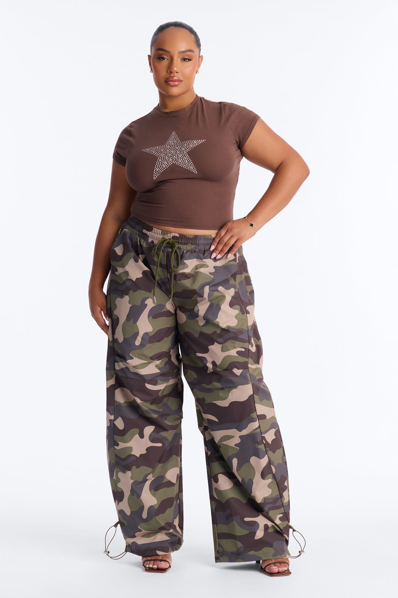 Can't See Me Camo Barrel Leg Joggers 30″ - Camouflage