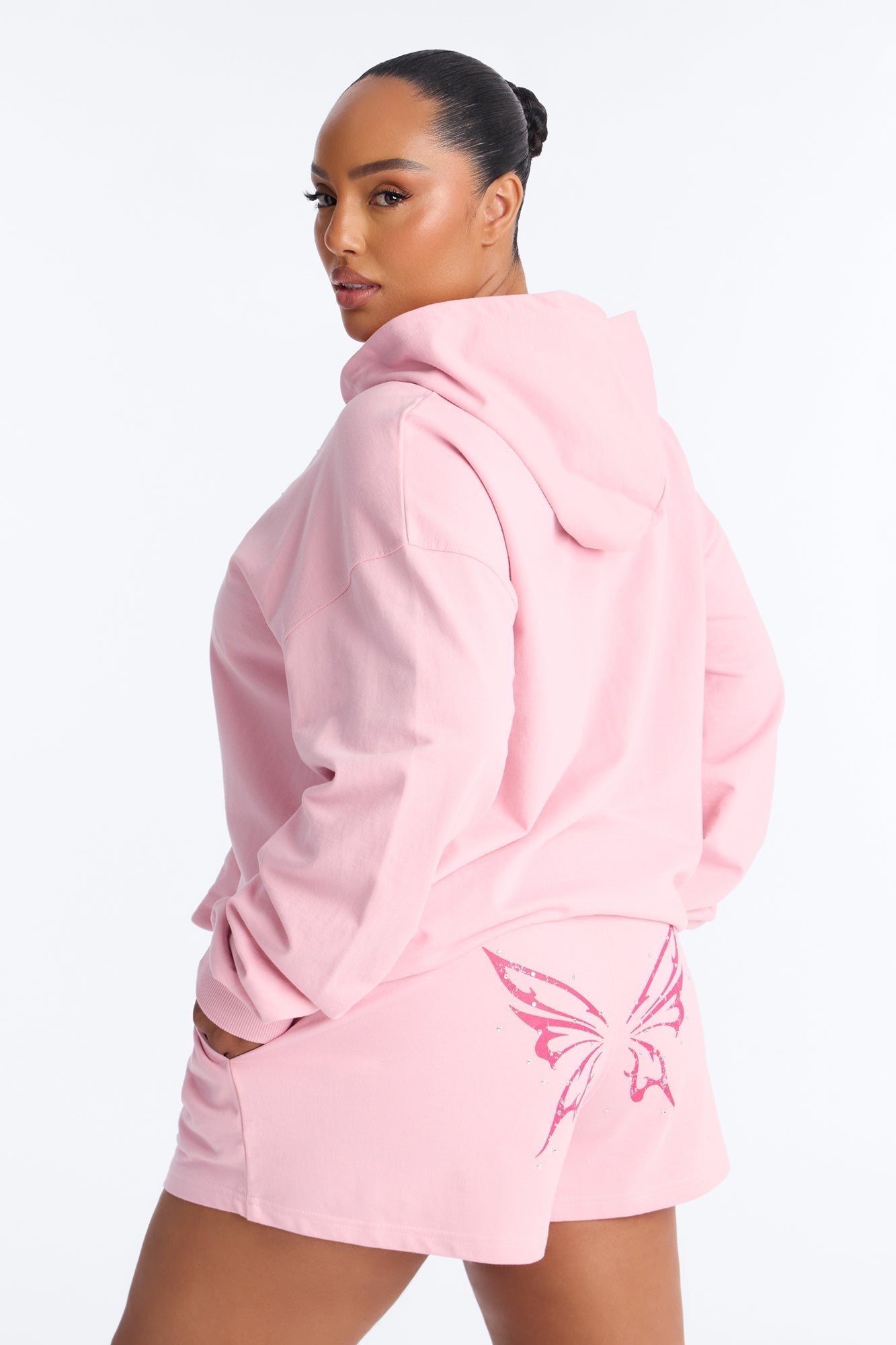 Butterfly Effect Short Set - Pink