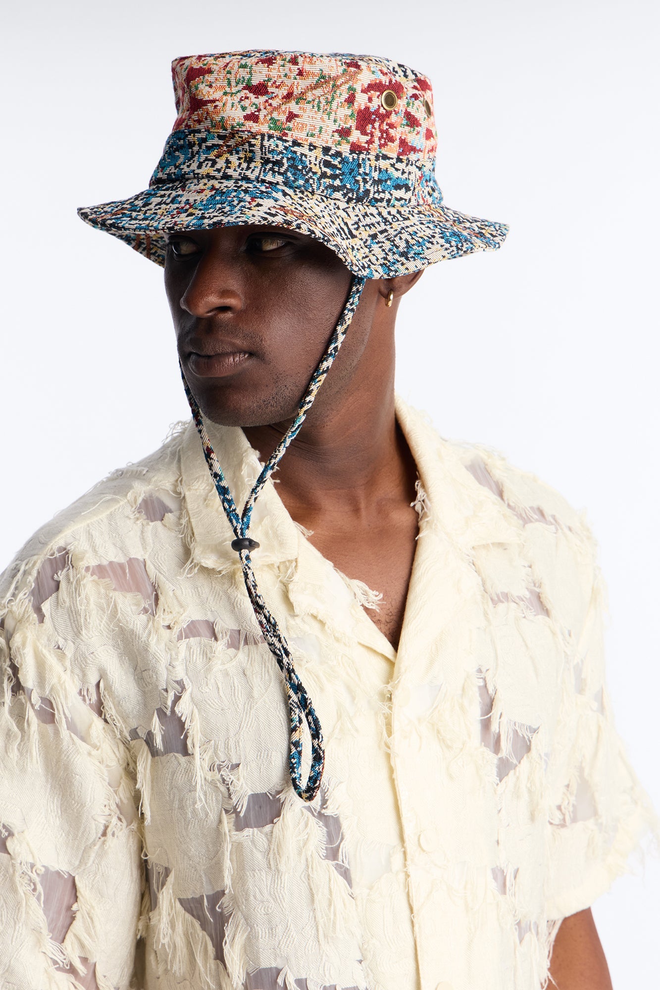 In The Disarray Tapestry Bucket Hat - Multi Color