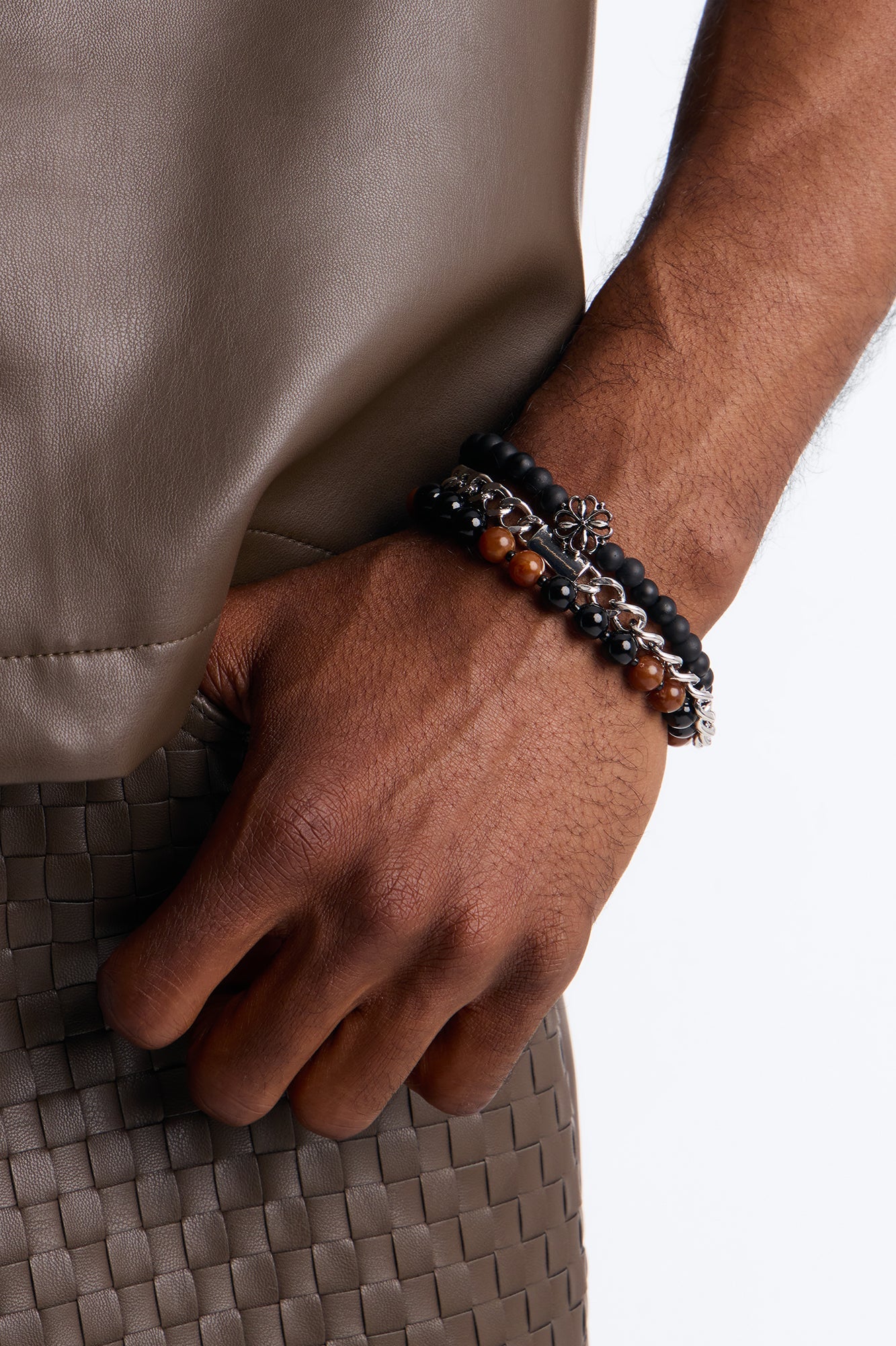 Faith In Beads Bracelet Set - Silver
