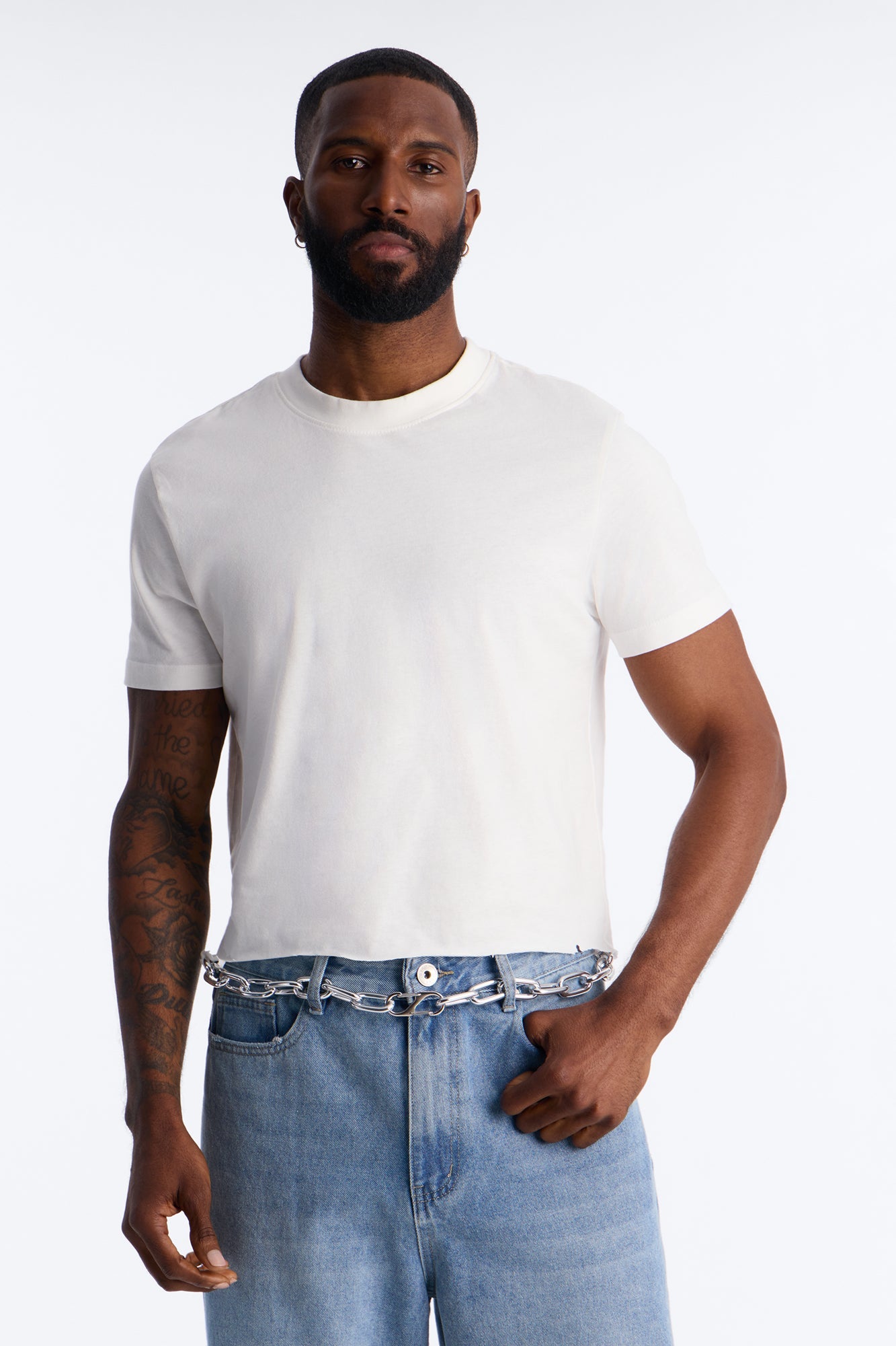 Industrial Urban Chain Belt - Silver