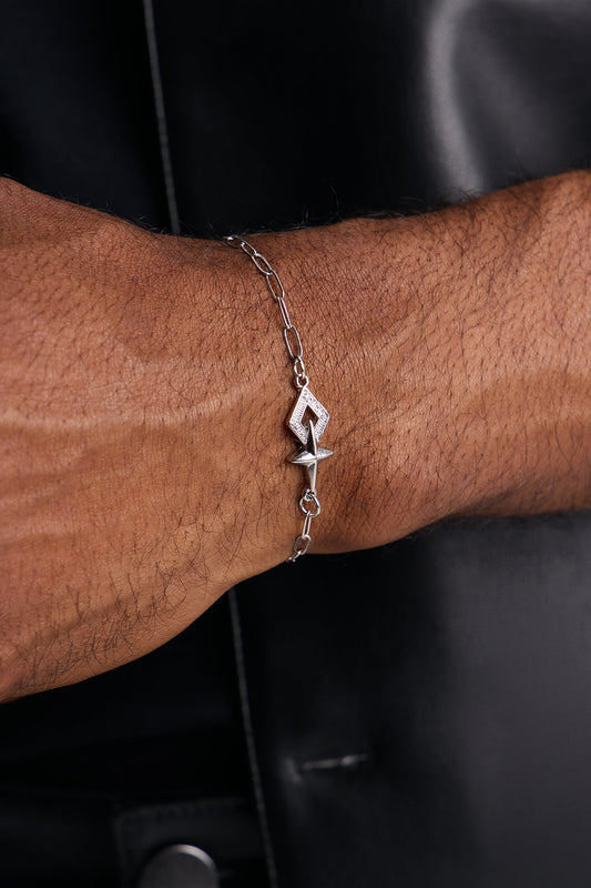 Astrastar Chain Link Bracelet - Silver