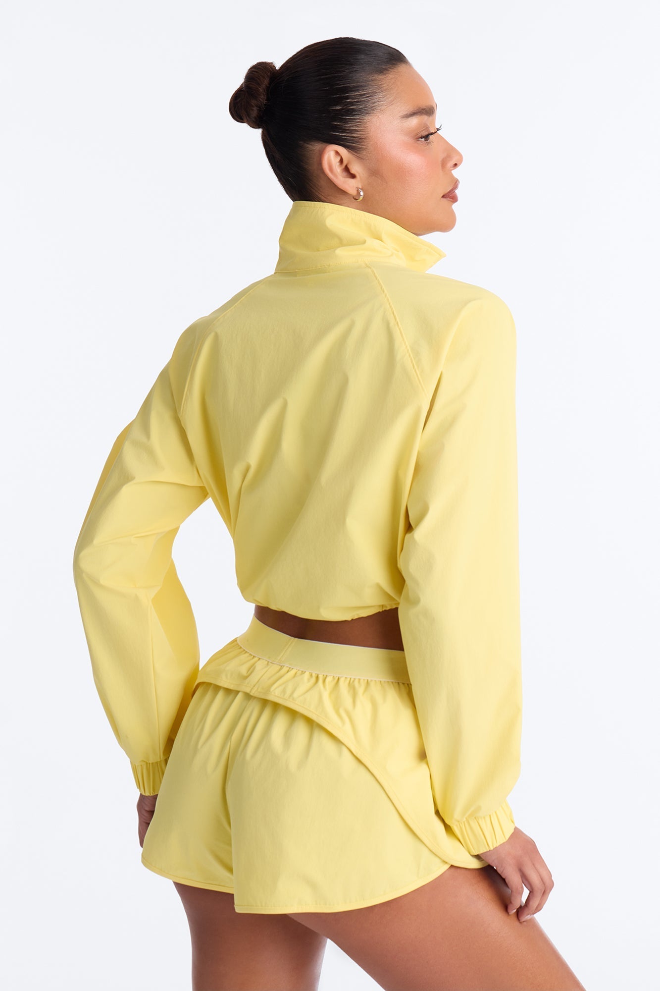 Alora Windbreaker Lounge Quarter Zip - Yellow