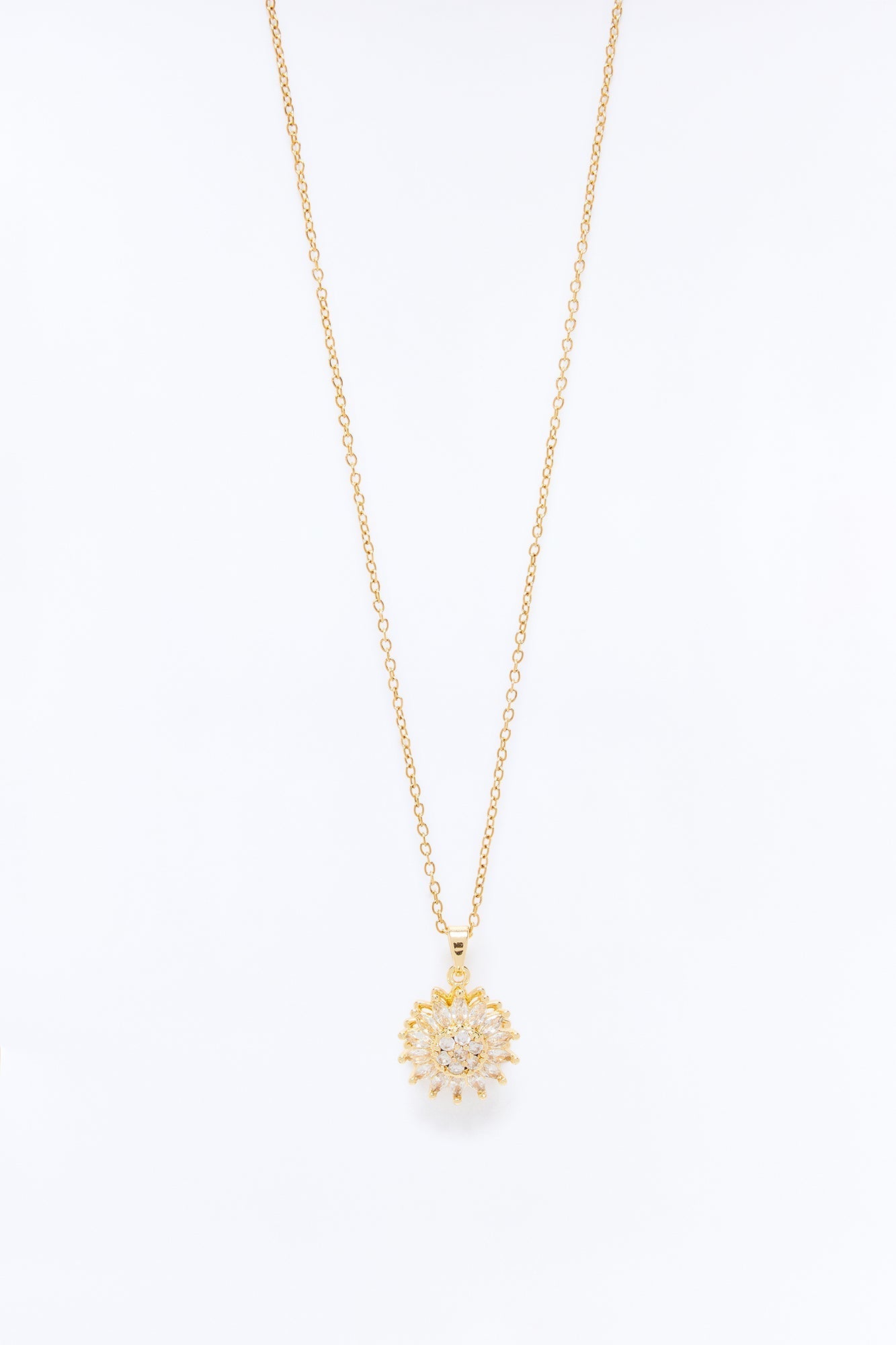 Sunshine Flower Necklace - Gold