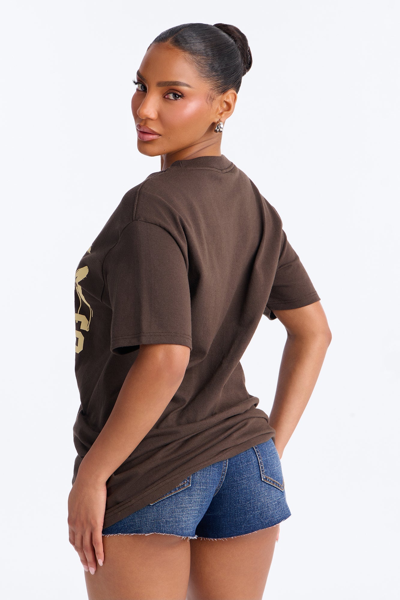 Houston Drip Tee - Brown