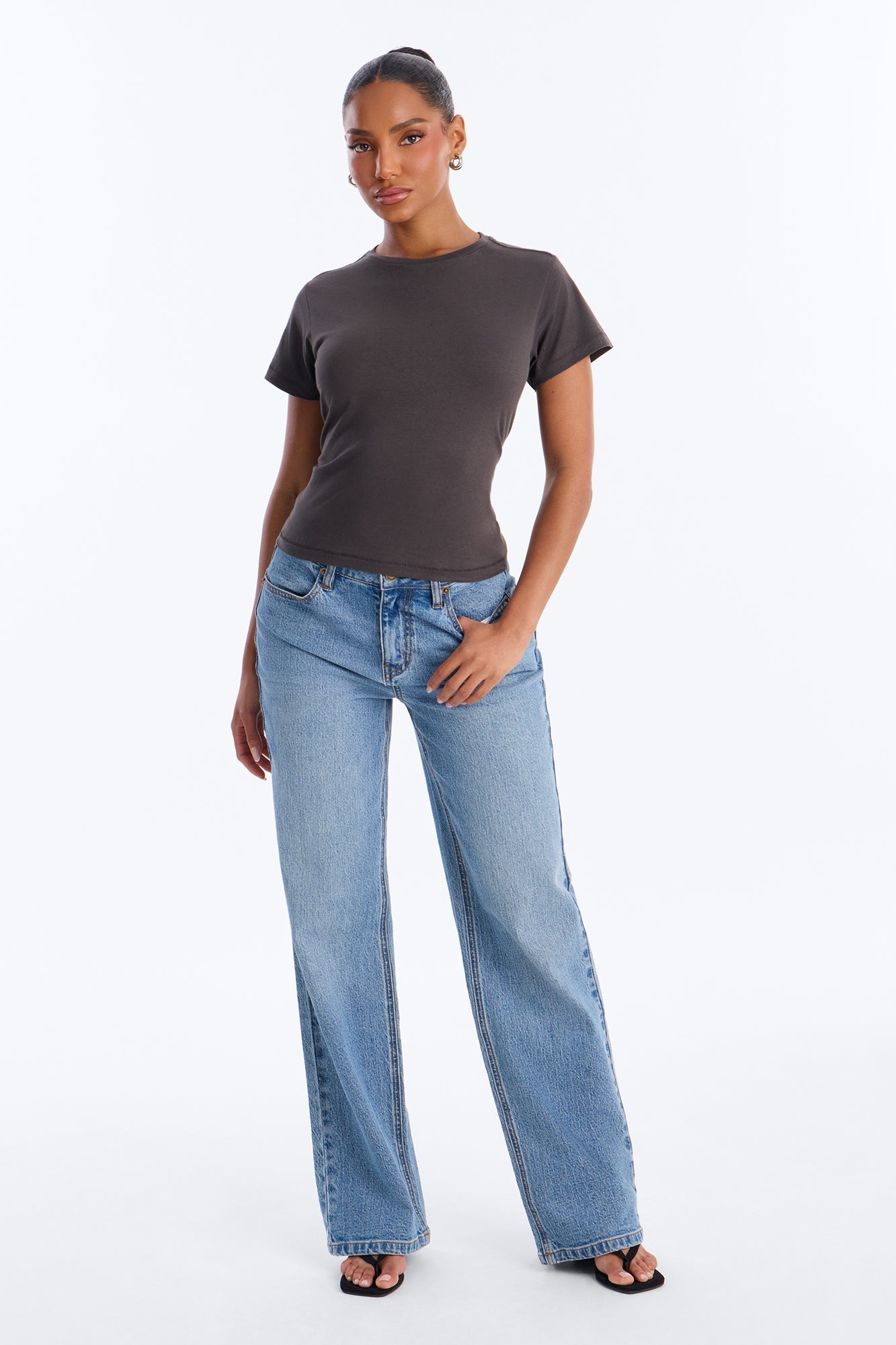 Most Essential Baby Tee - Black Wash