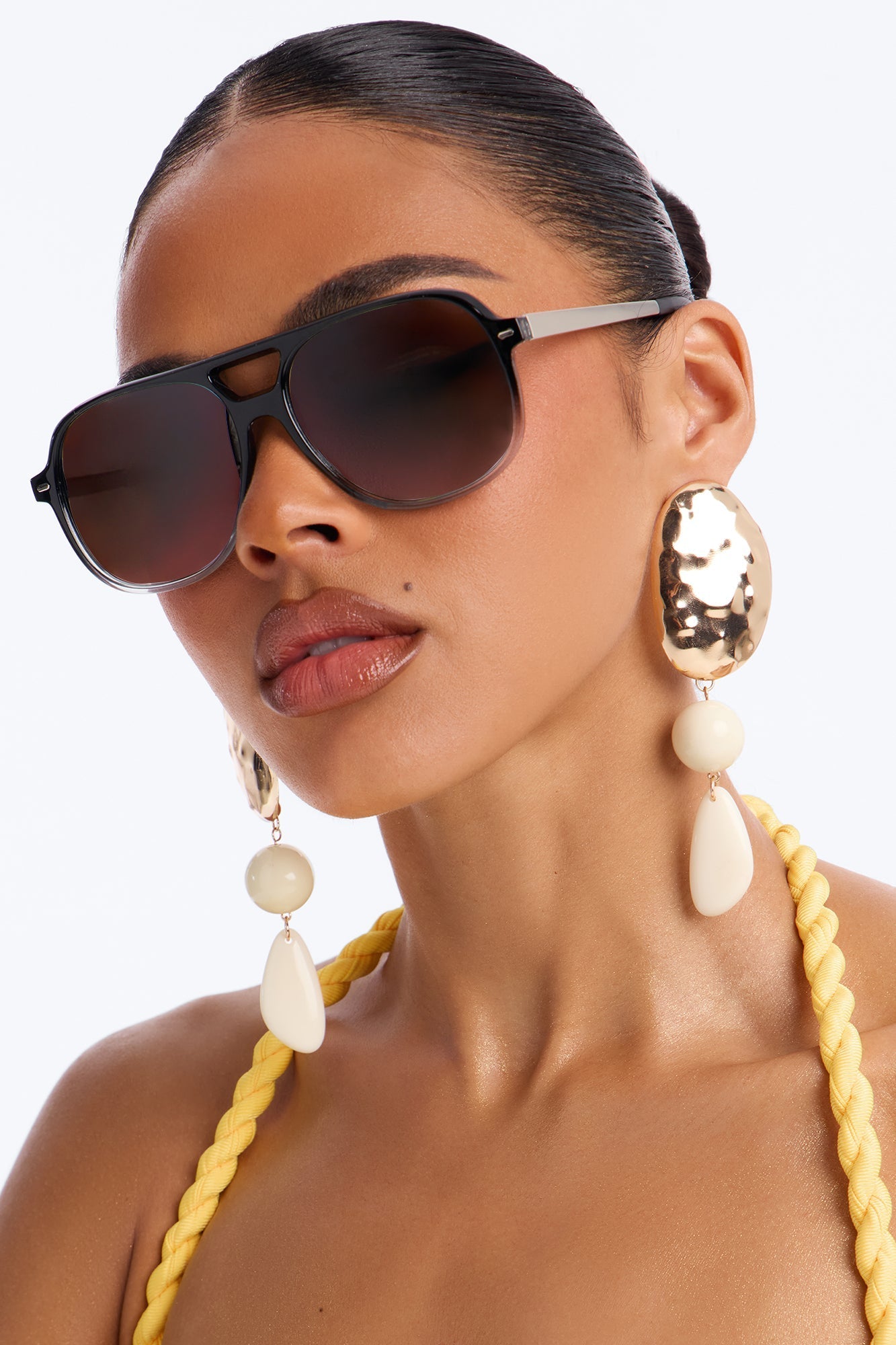 Coco Beam Sunglasses - Black/Grey NEWFASHIONEDGE