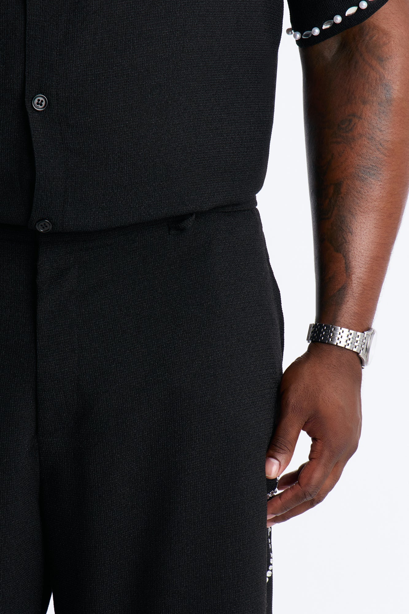 Baggy Wanderlust Pearl Journey Short - Black