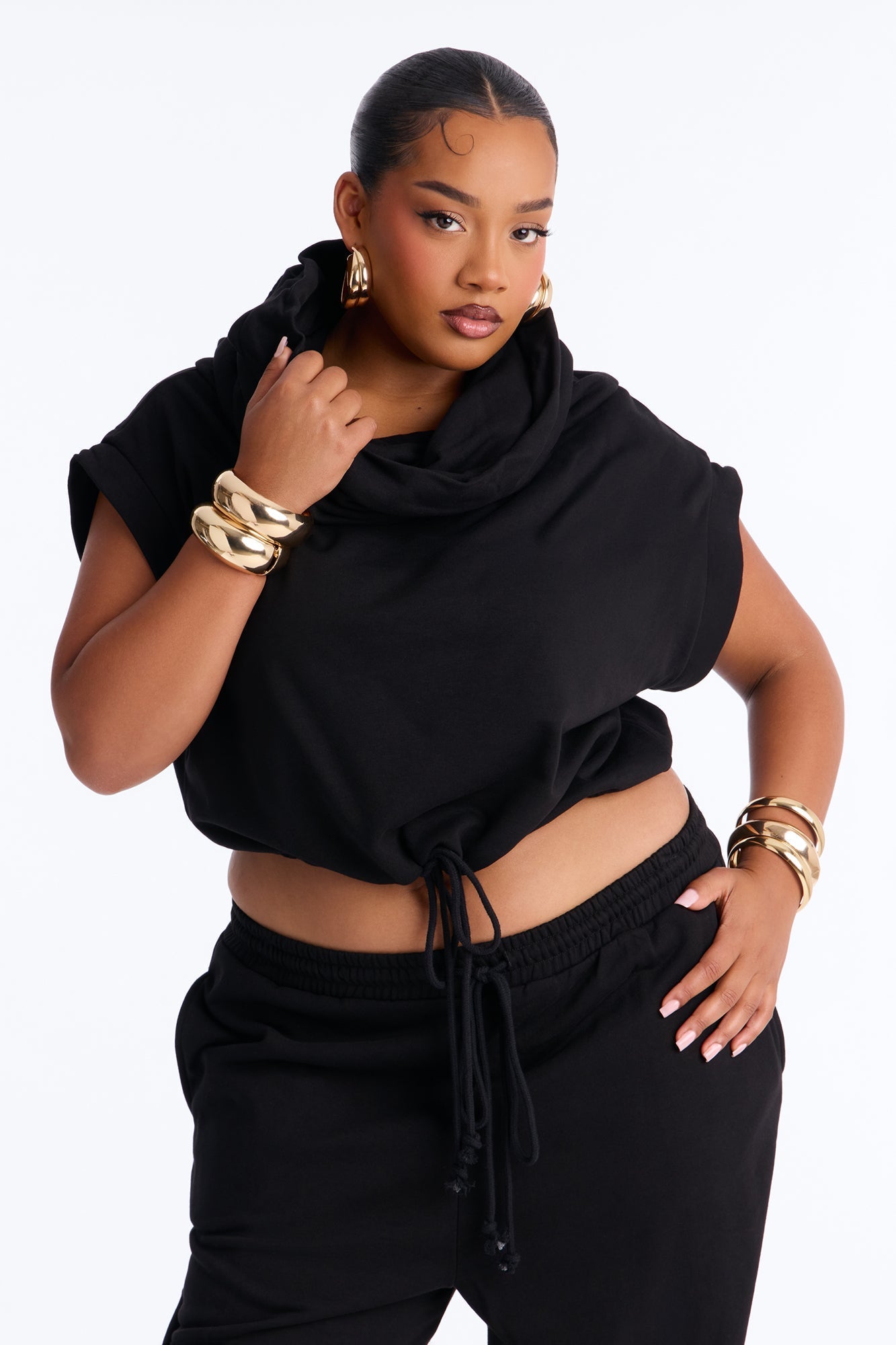 Alexa Jogger Pant Set - Black