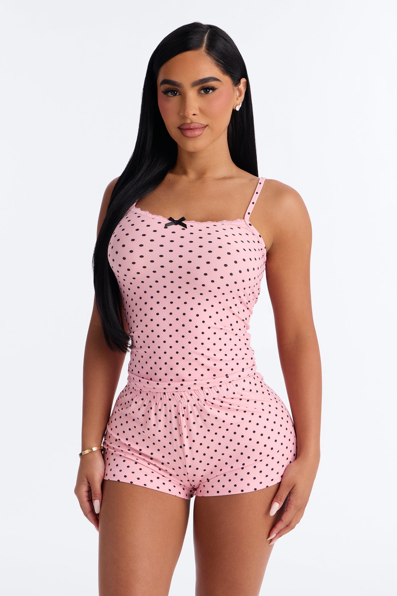 Pillow Talk PJ Short Set - Pink/combo