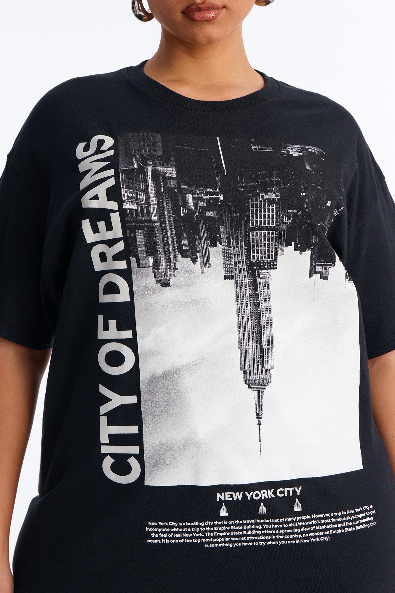 City Of Dreams NY Graphic Tshirt - Black