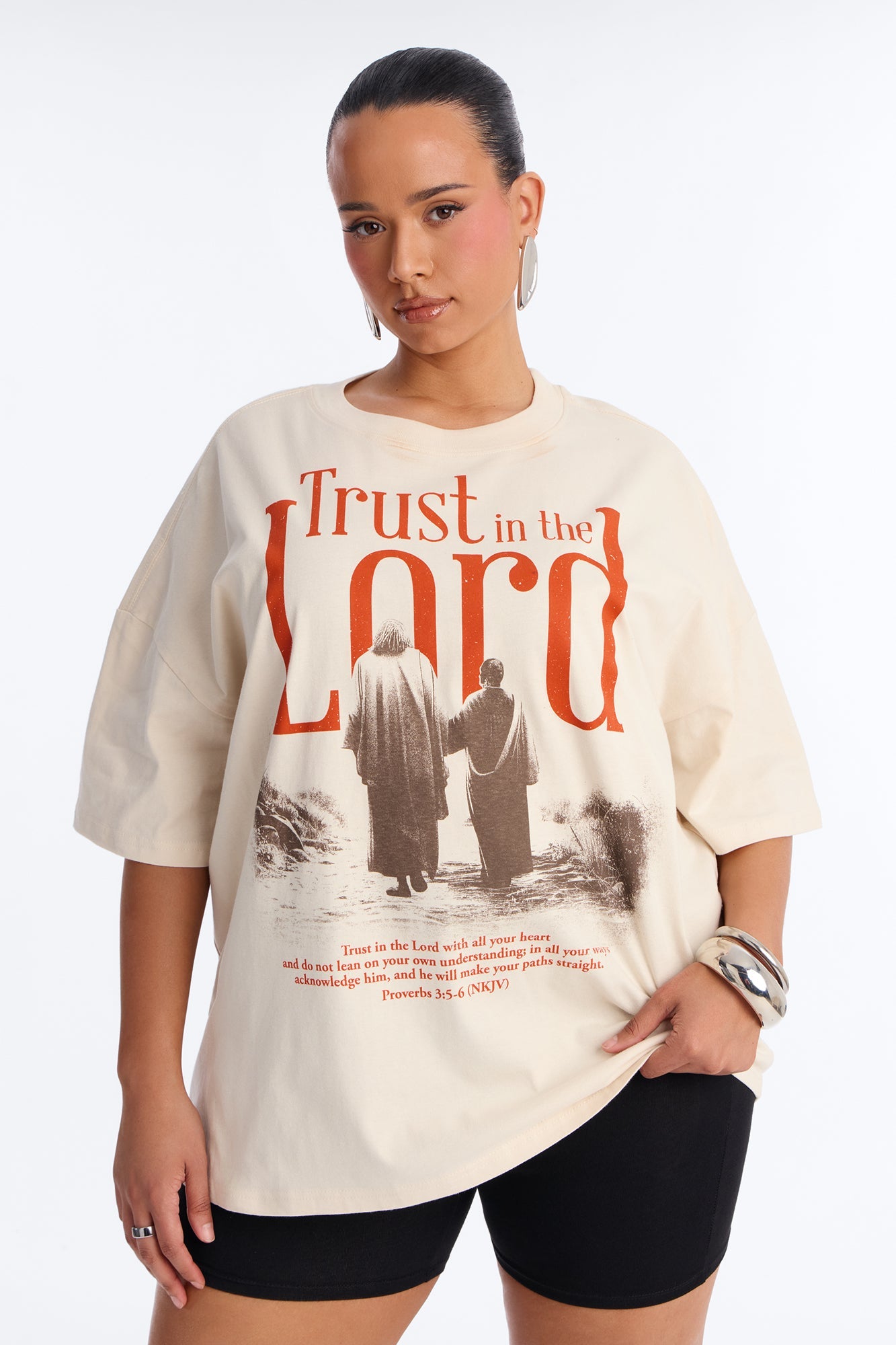 Trust In The Lord Tee - Off White