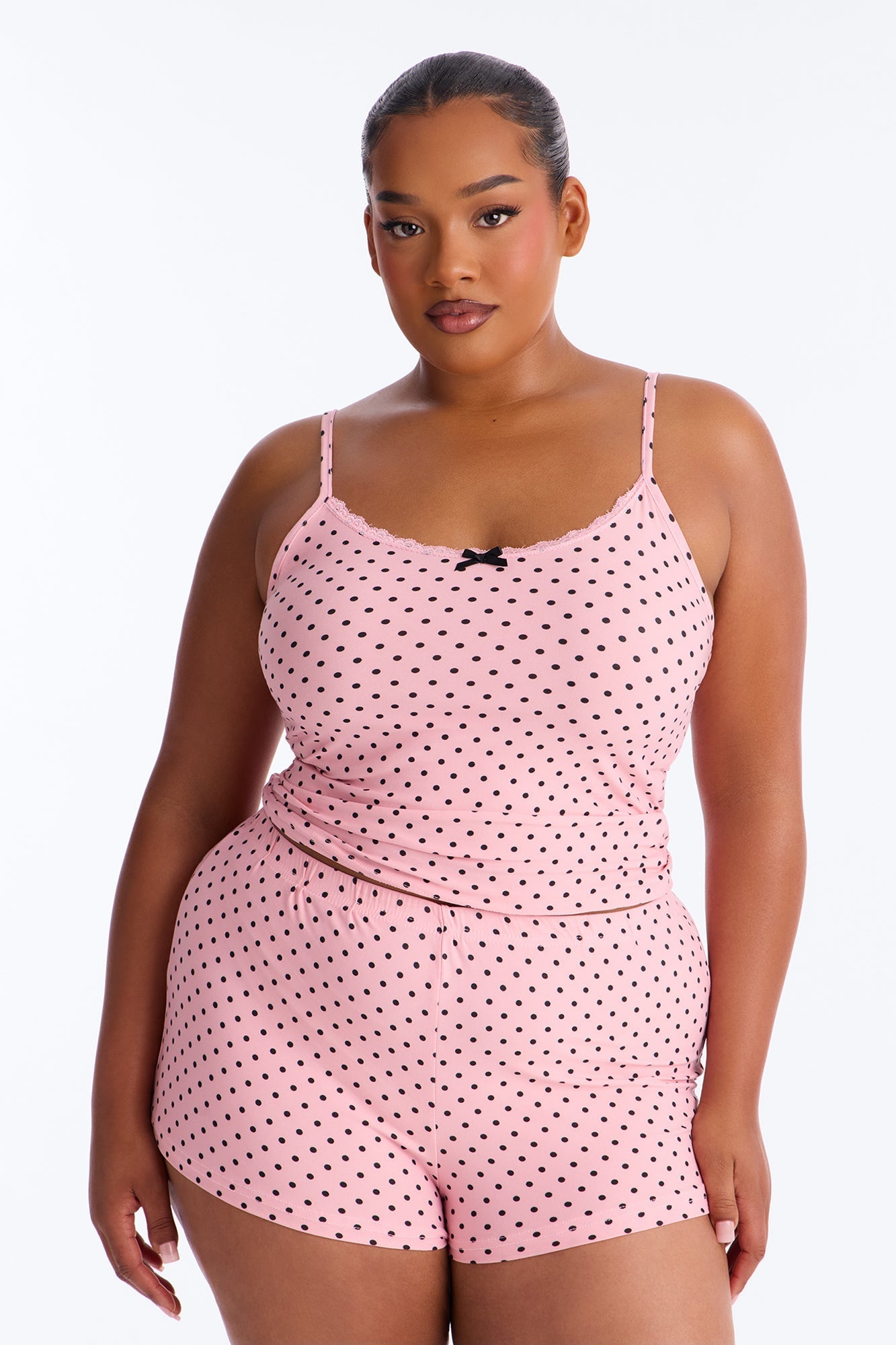 Pillow Talk PJ Short Set - Pink/combo