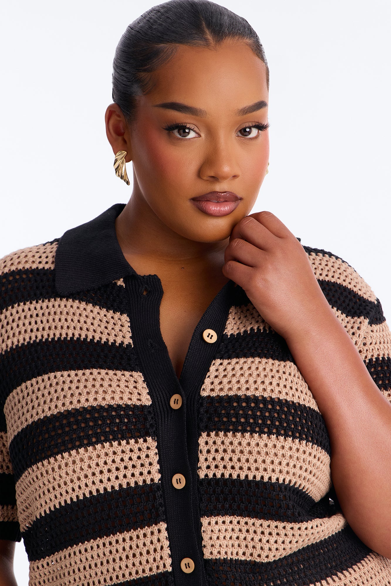 By The Waves Crochet Short Set - Black/combo Fashion Nova