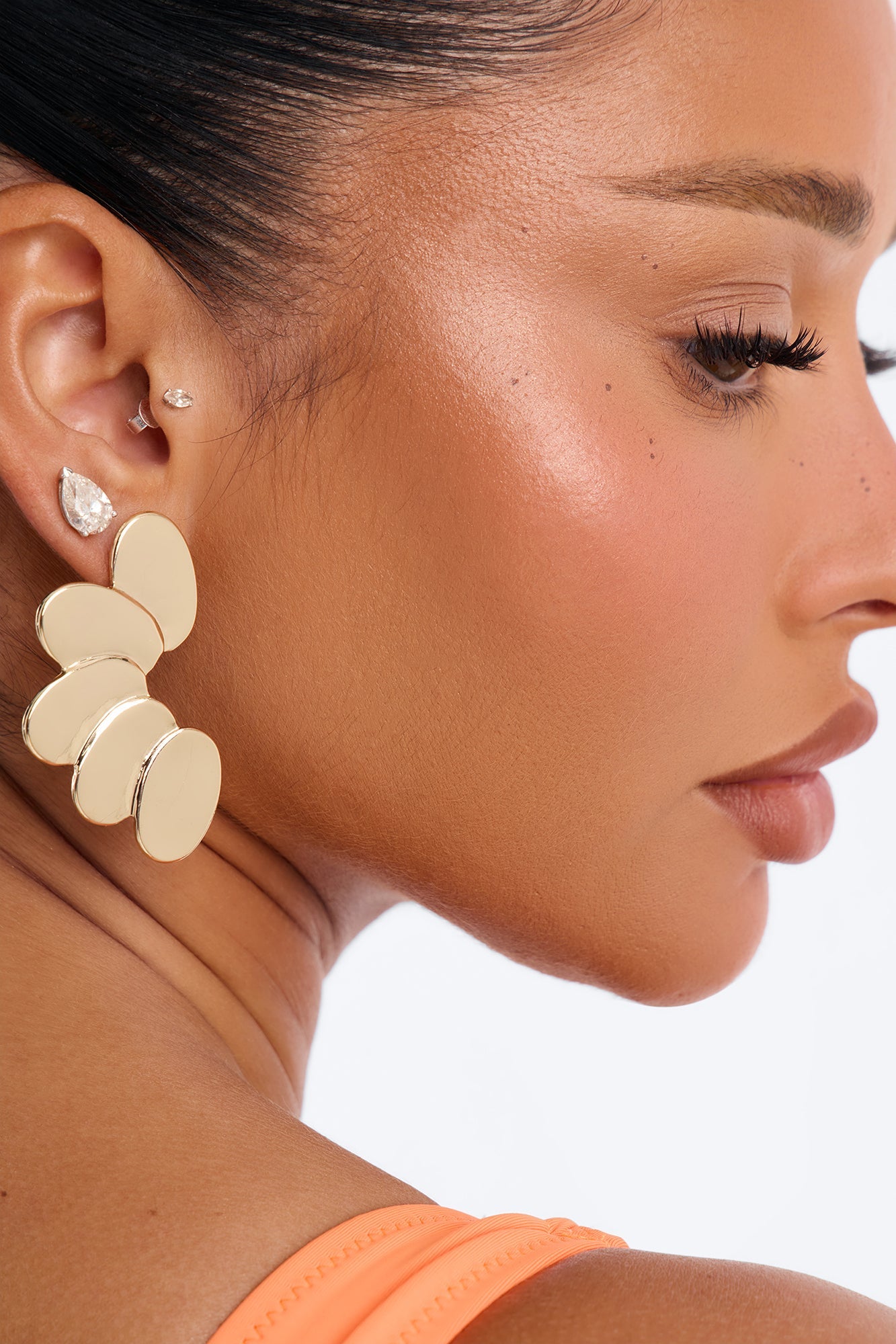 Dream Big Drop Earrings - Gold