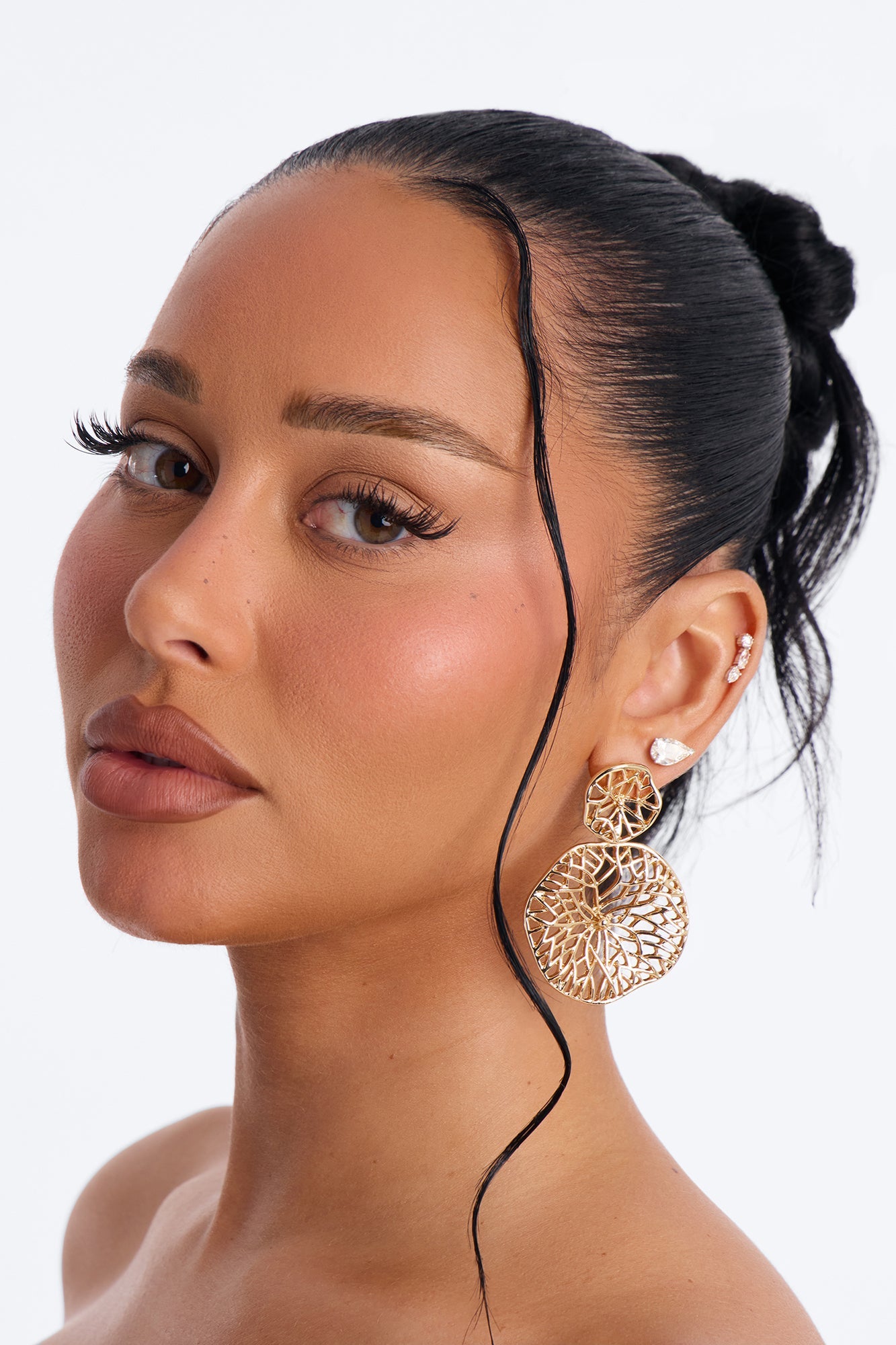 Through The Vines Earrings - Gold